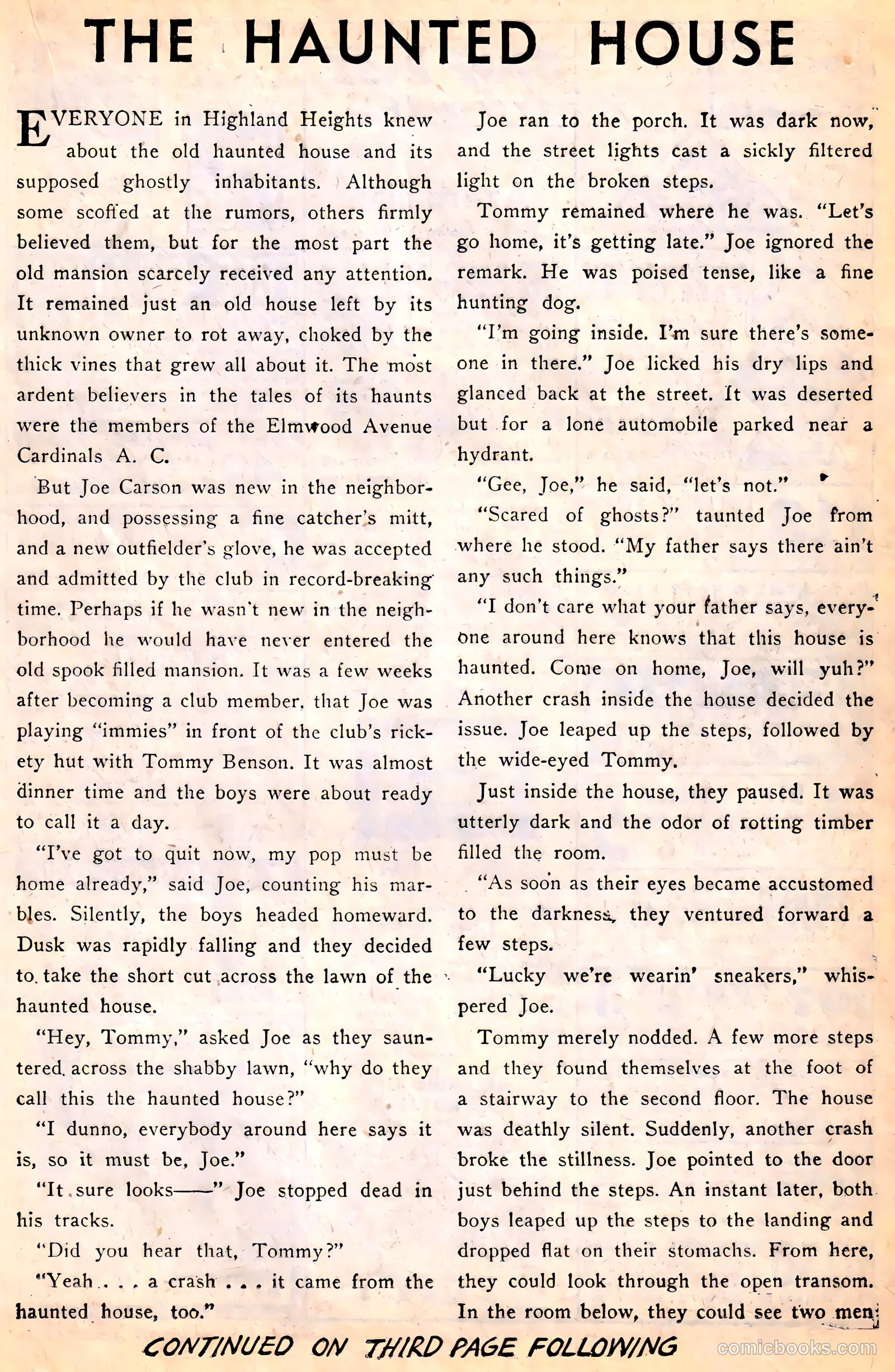 Ghost Comics #4 (1952) — page 17 of 36