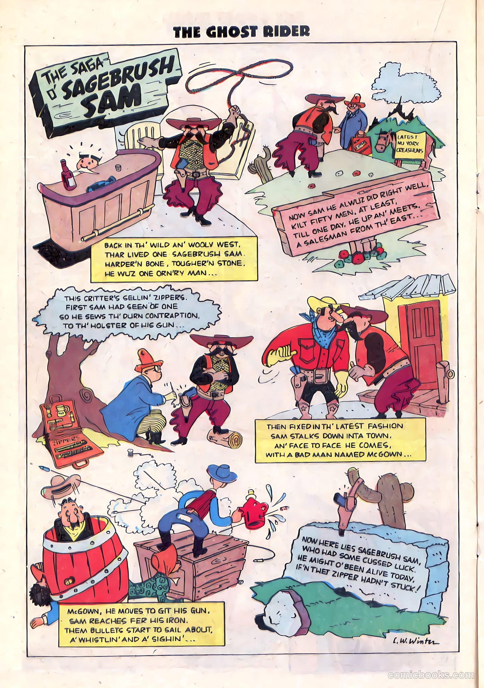 Ghost Rider #1 (1950) — page 16 of 36