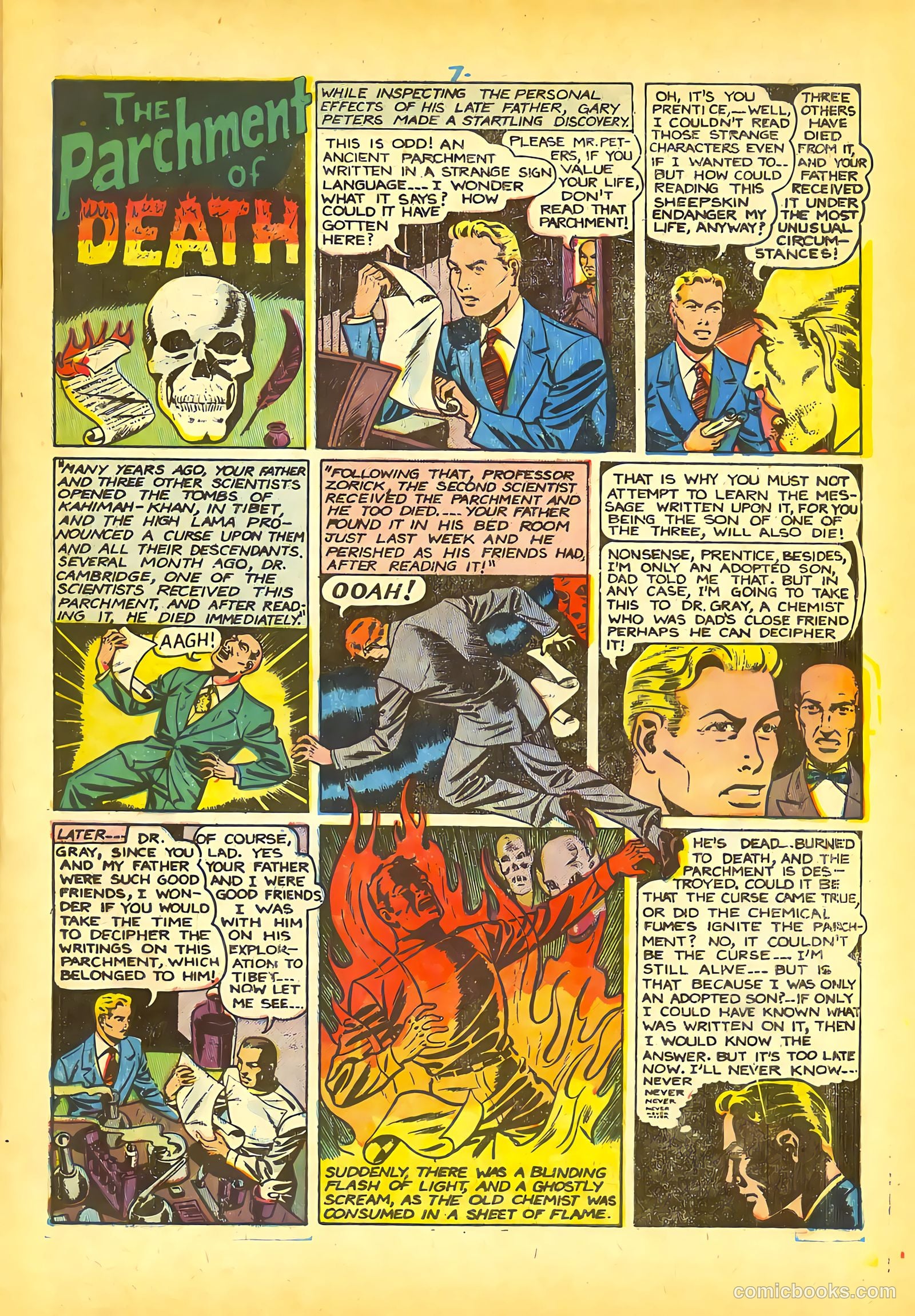 Ghostly Weird Stories #124 (1954) — page 9 of 36