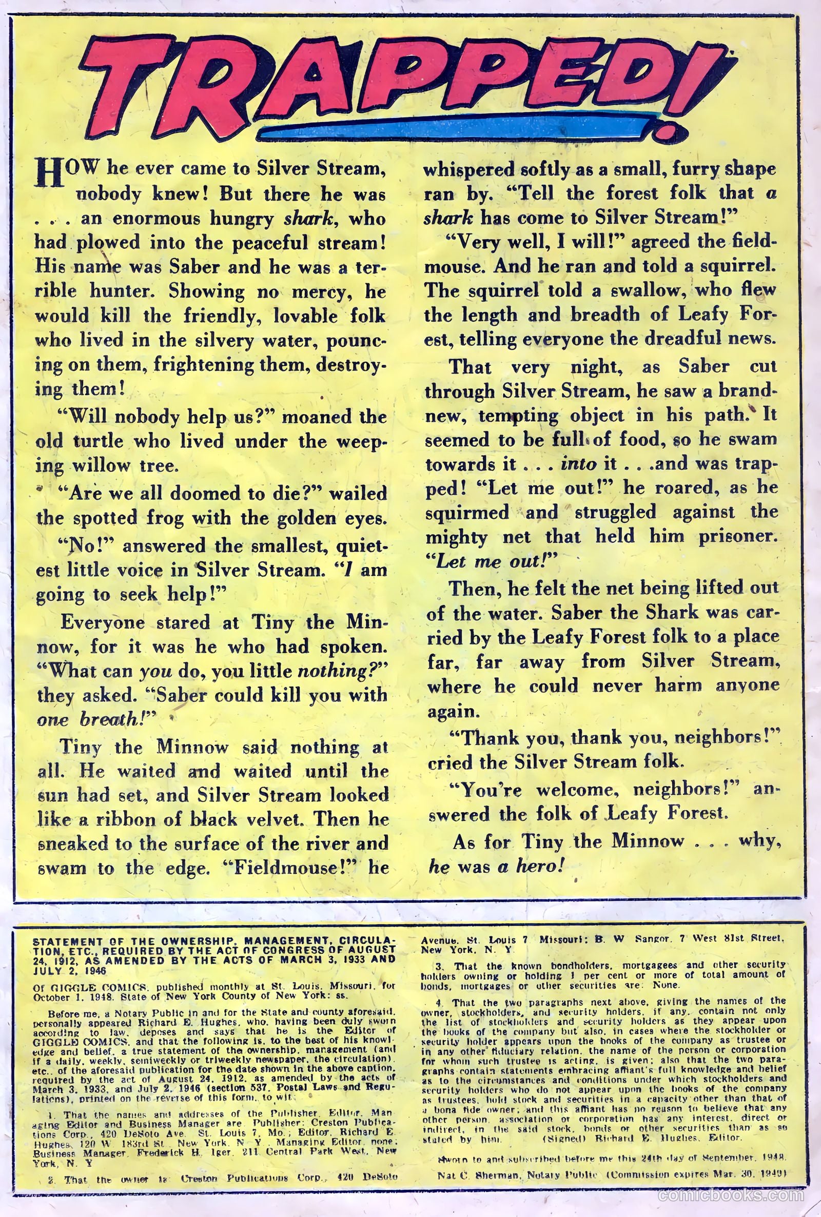 Giggle Comics #62 (1949) — page 38 of 52