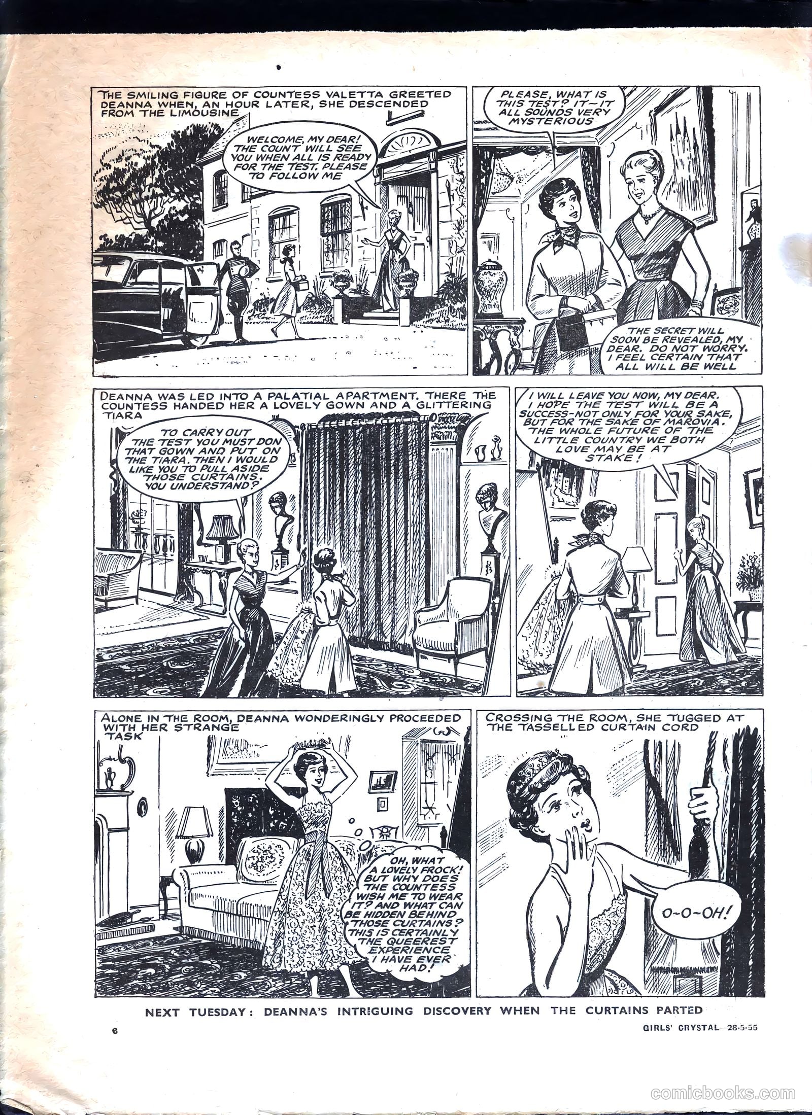 Girls' Crystal #1023 (1955) — page 6 of 20