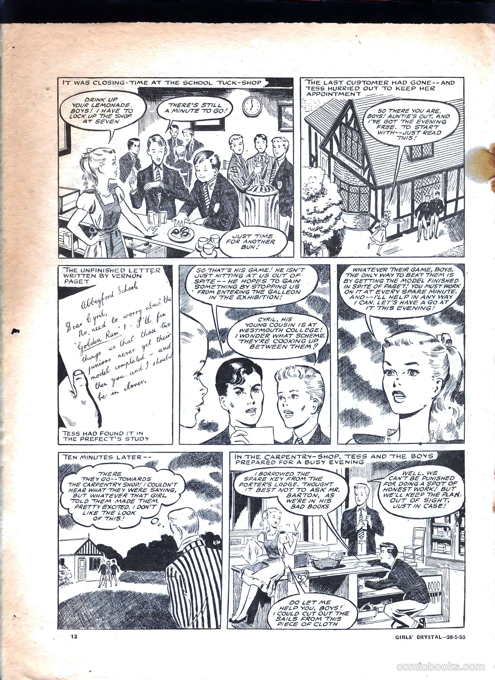 Girls' Crystal #1023 (1955) — page 12 of 20