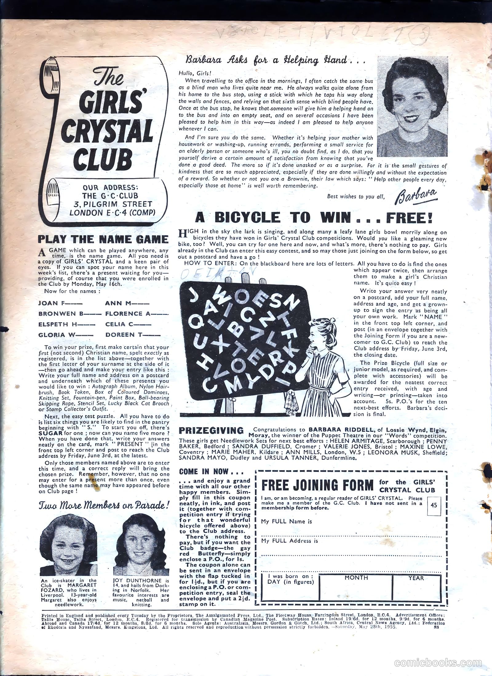 Girls' Crystal #1023 (1955) — page 18 of 20
