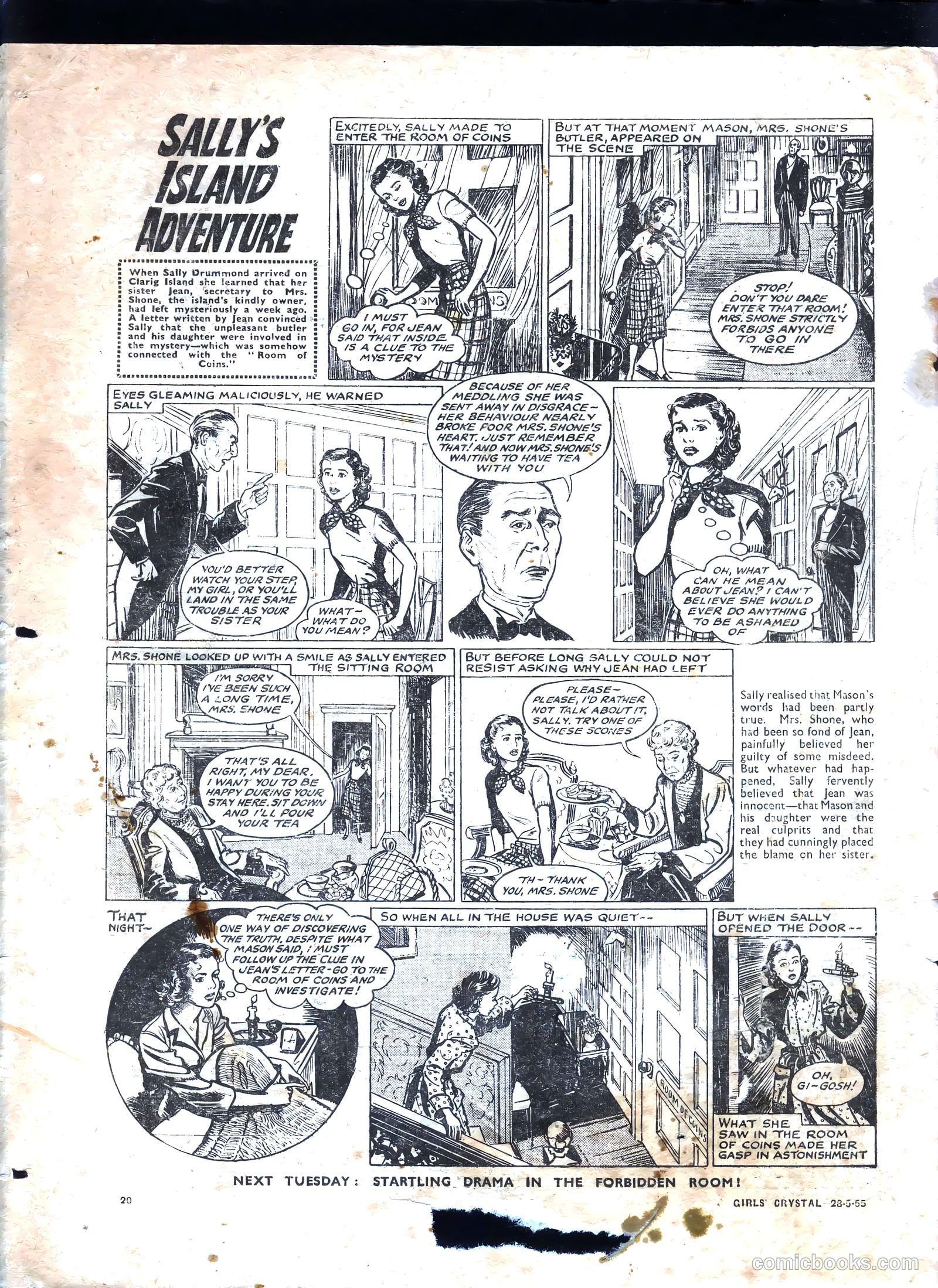 Girls' Crystal #1023 (1955) — page 20 of 20