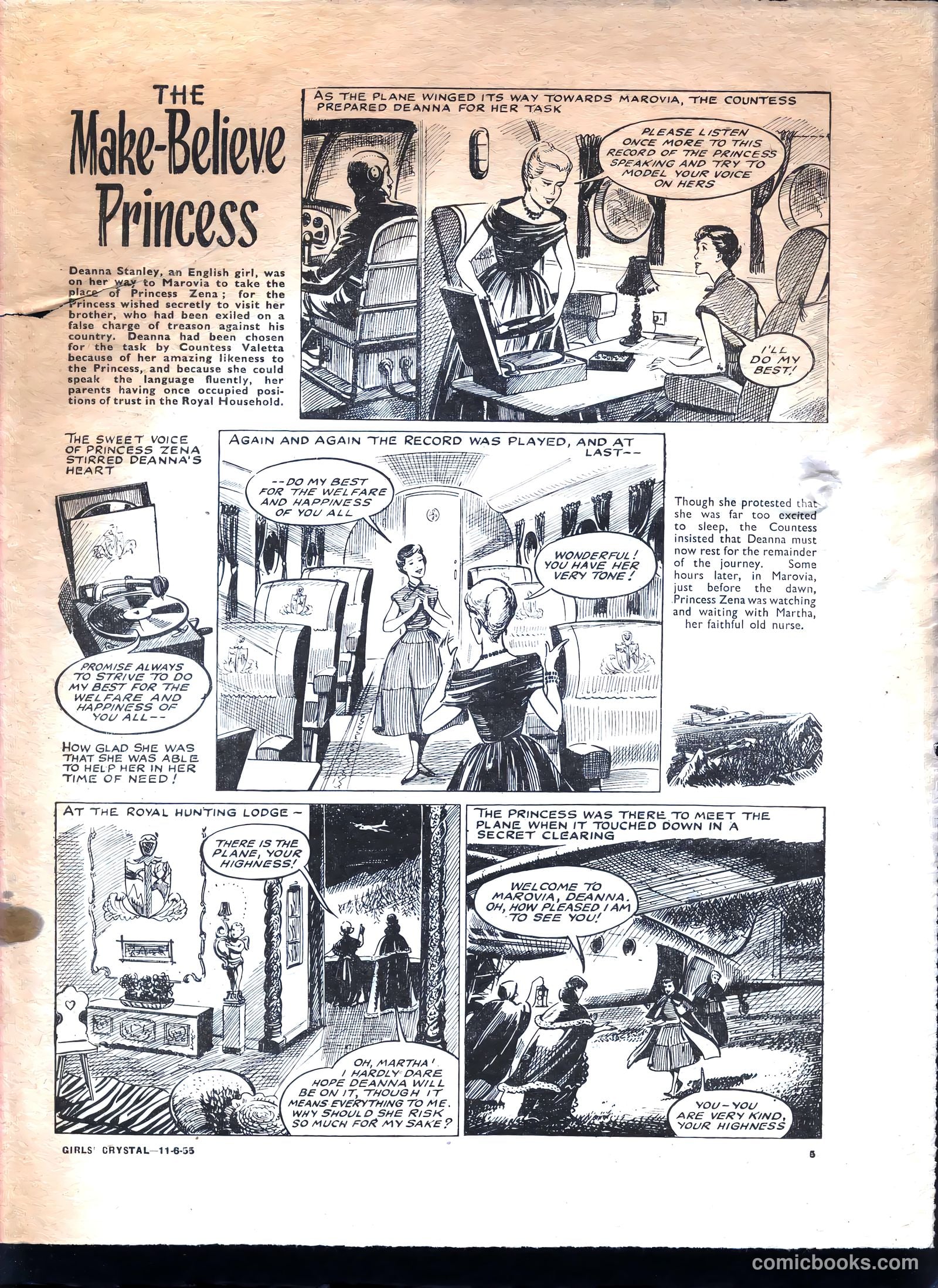 Girls' Crystal #1025 (1955) — page 5 of 20