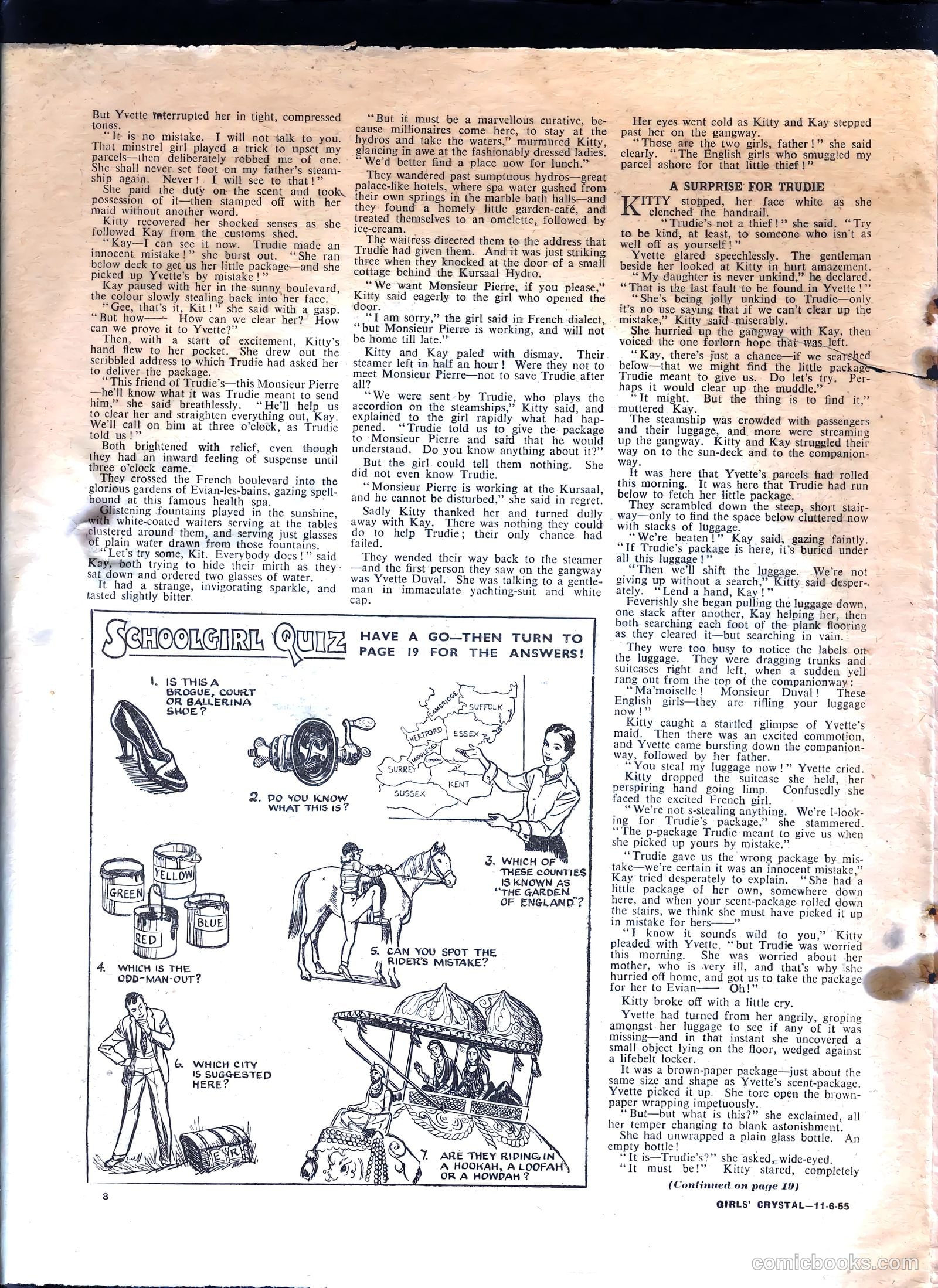 Girls' Crystal #1025 (1955) — page 8 of 20
