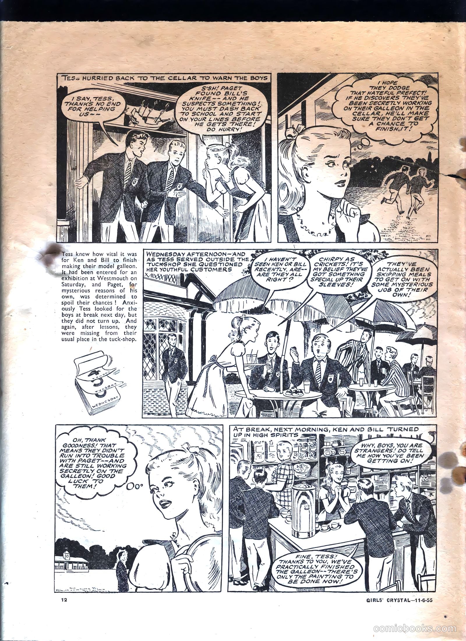 Girls' Crystal #1025 (1955) — page 12 of 20