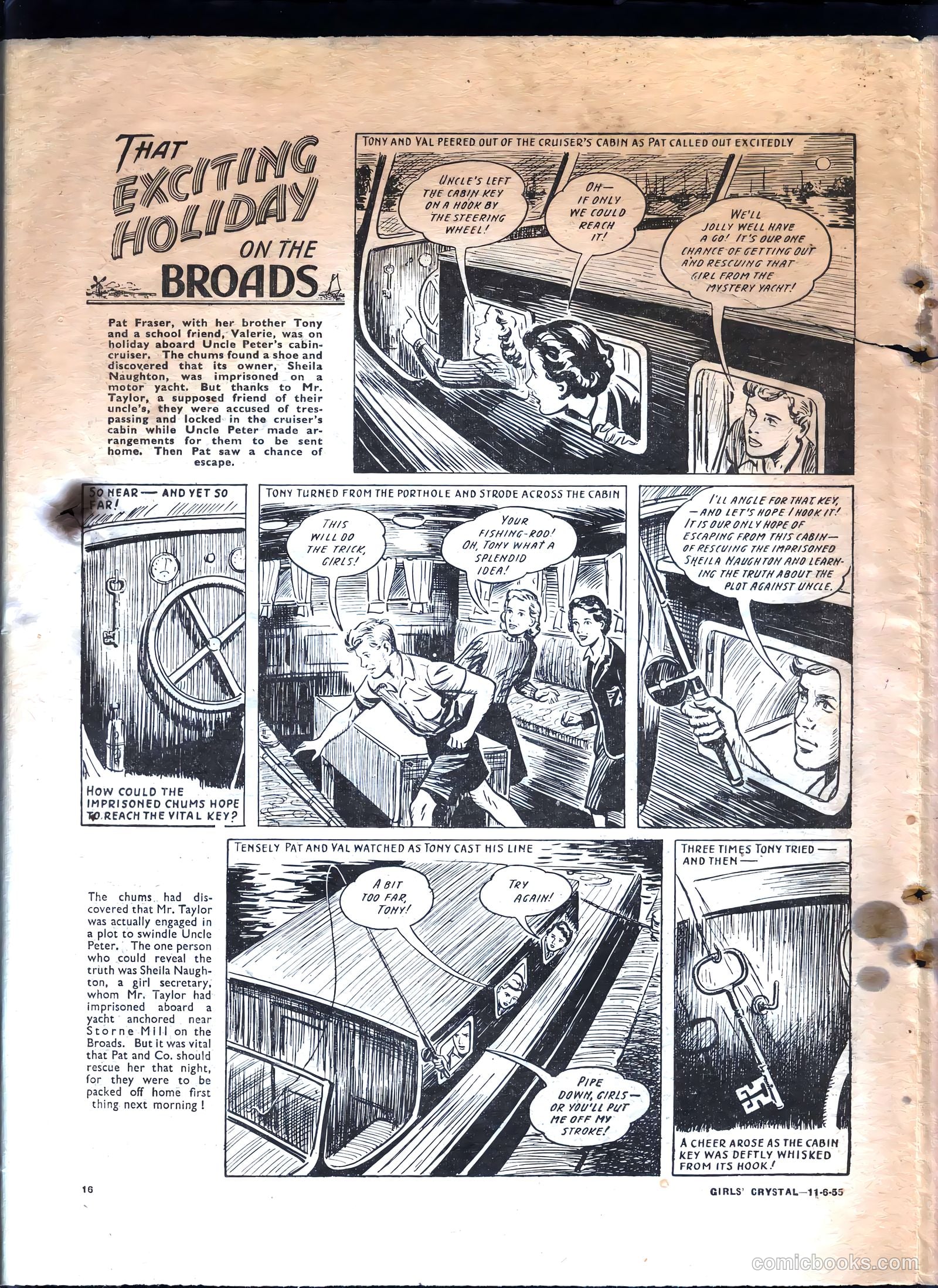 Girls' Crystal #1025 (1955) — page 16 of 20