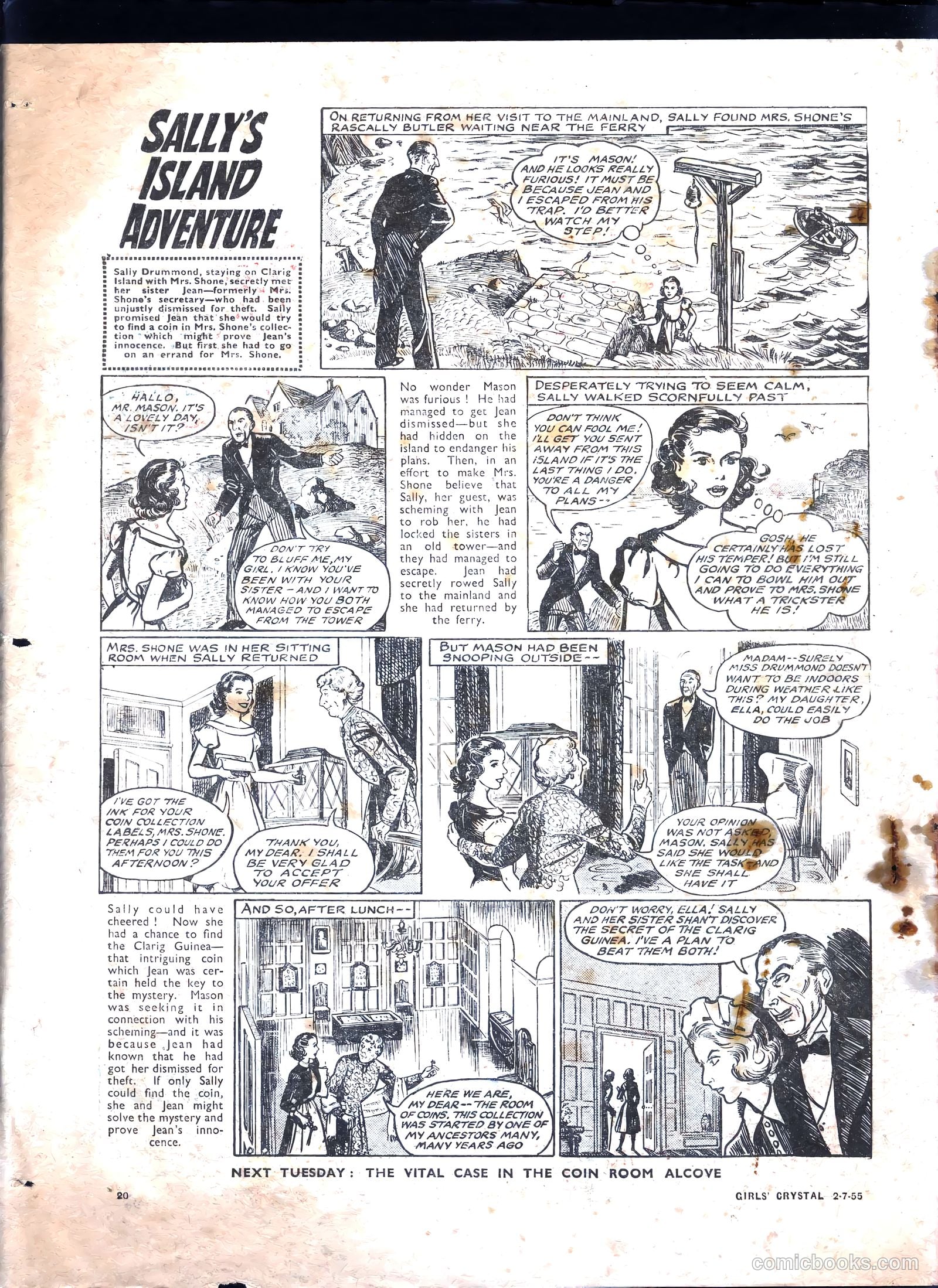 Girls' Crystal #1028 (1955) — page 20 of 20