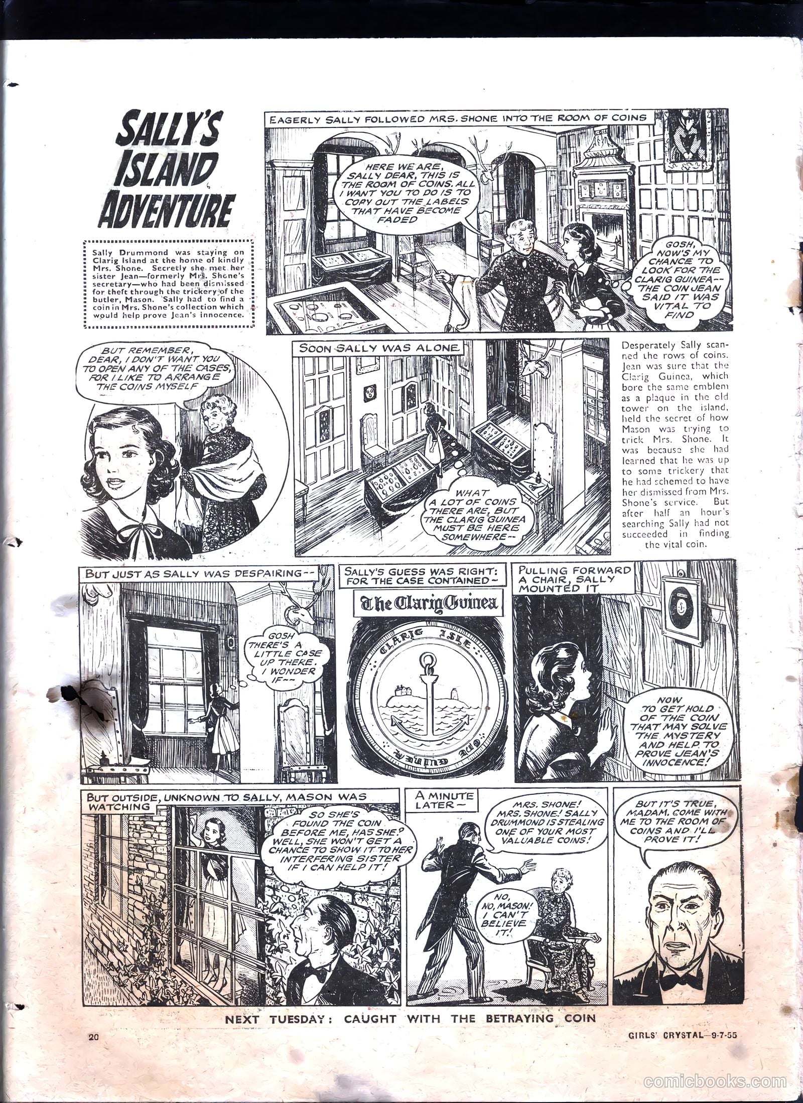 Girls' Crystal #1029 (1955) — page 20 of 20