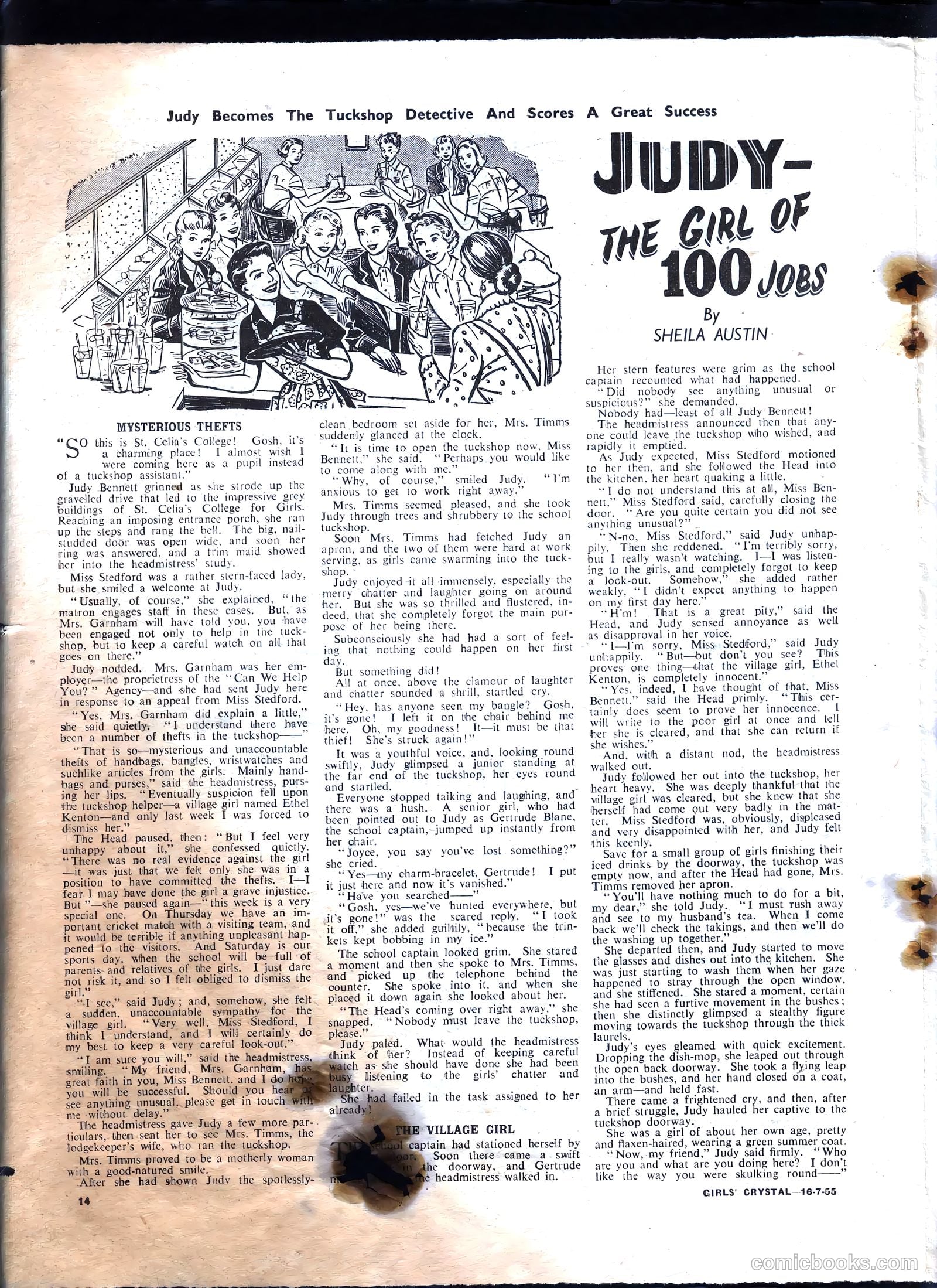 Girls' Crystal #1030 (1955) — page 14 of 20