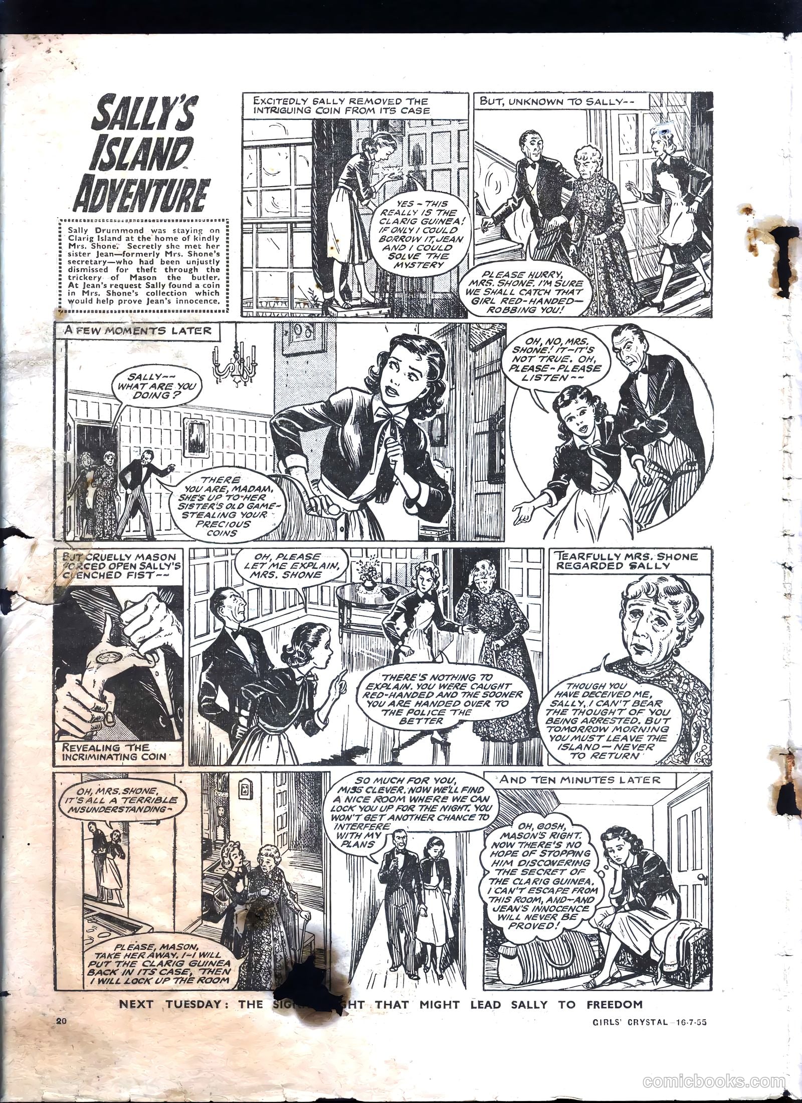 Girls' Crystal #1030 (1955) — page 20 of 20
