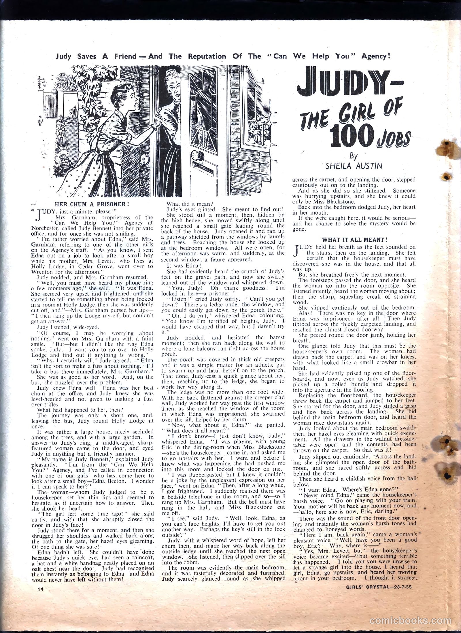 Girls' Crystal #1031 (1955) — page 14 of 20