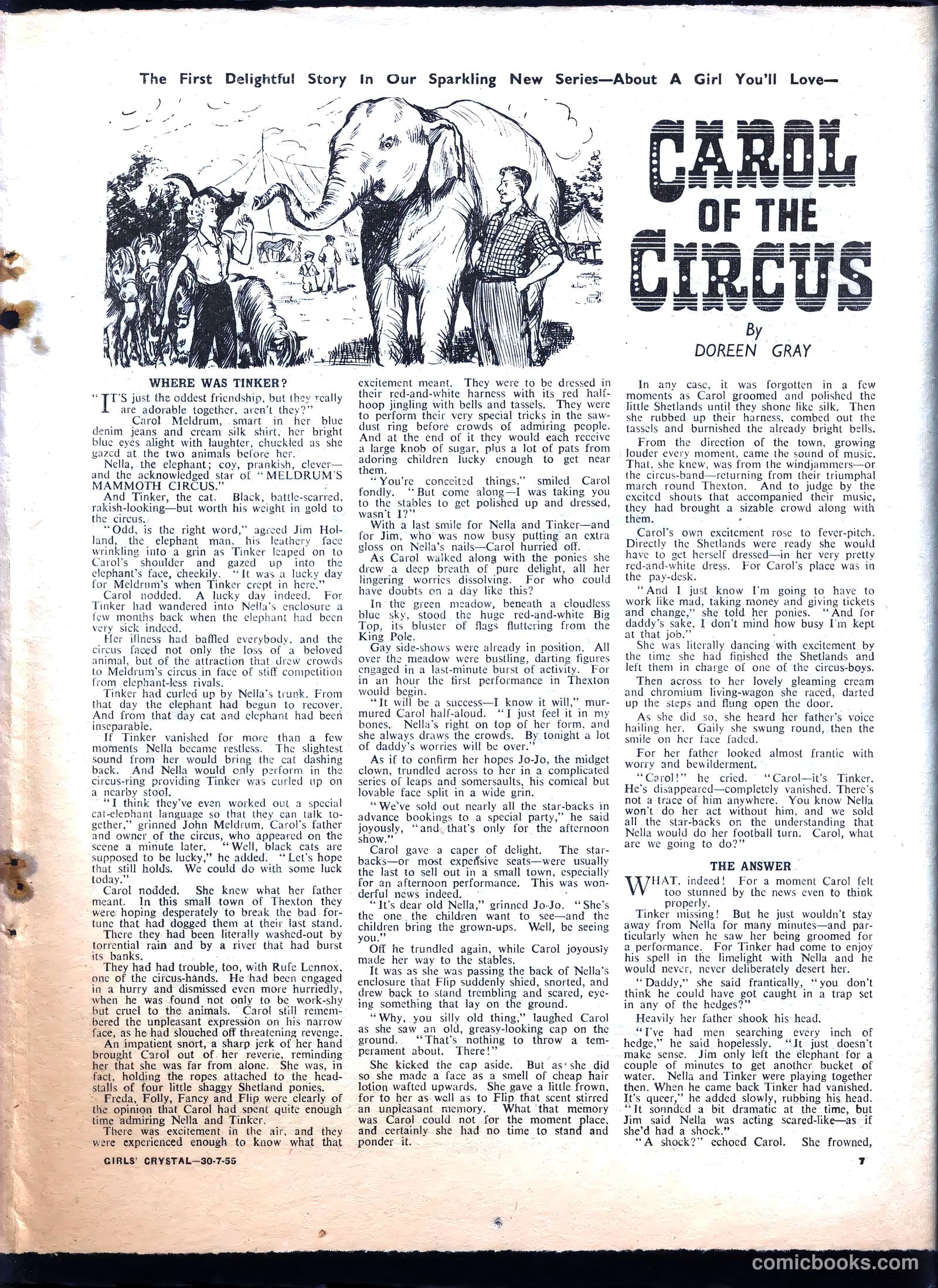 Girls' Crystal #1032 (1955) — page 7 of 20
