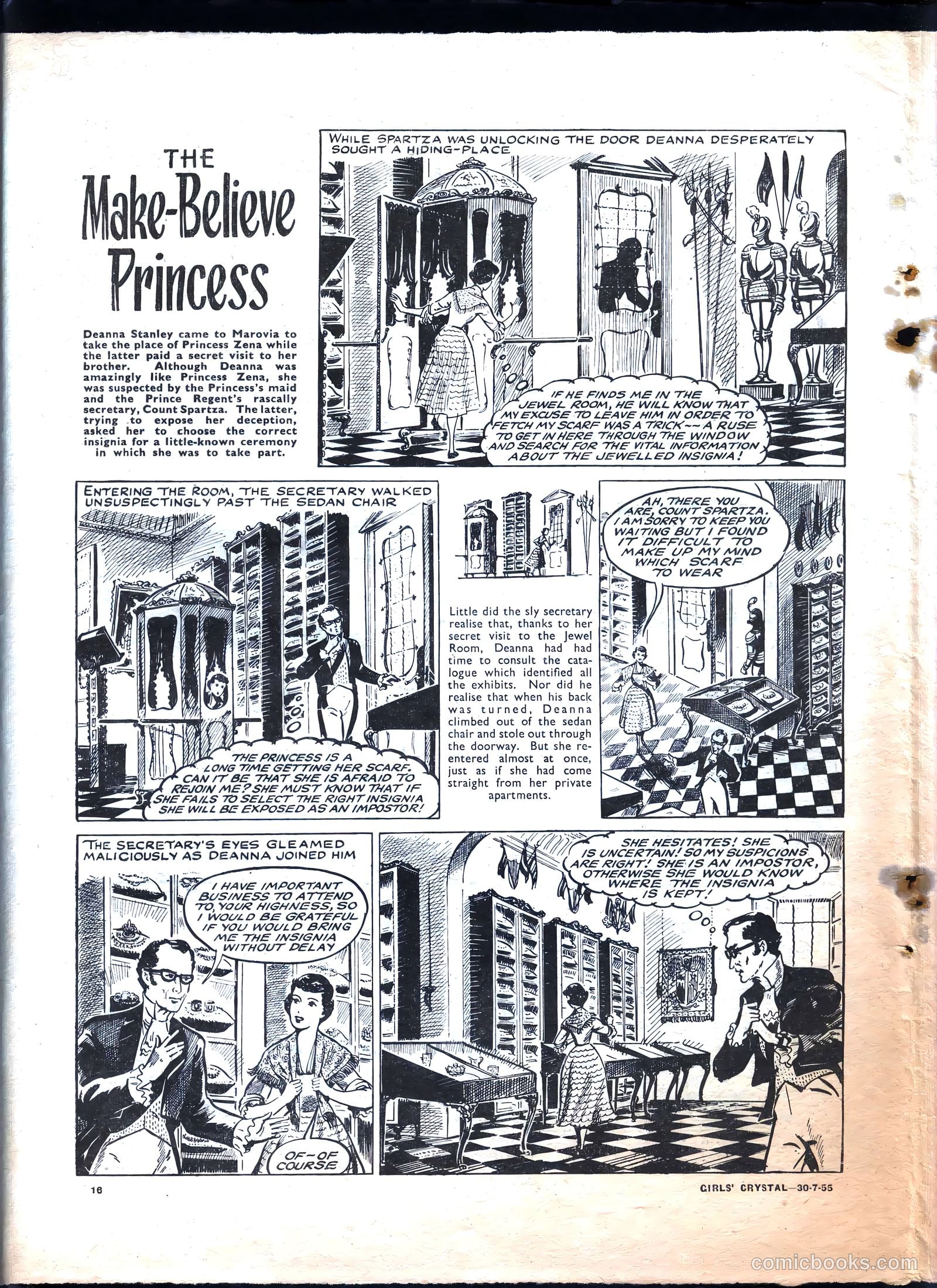 Girls' Crystal #1032 (1955) — page 16 of 20