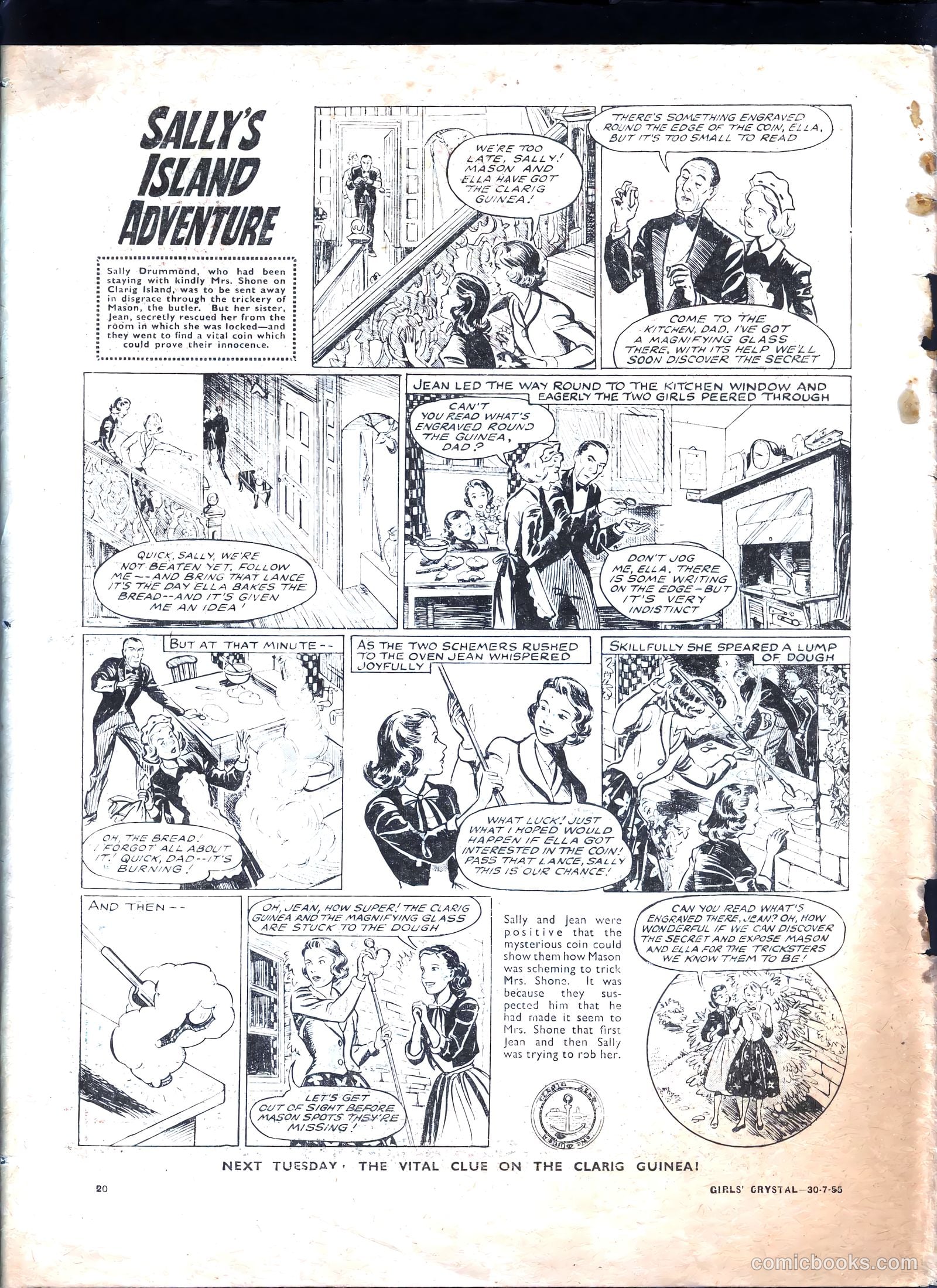 Girls' Crystal #1032 (1955) — page 20 of 20