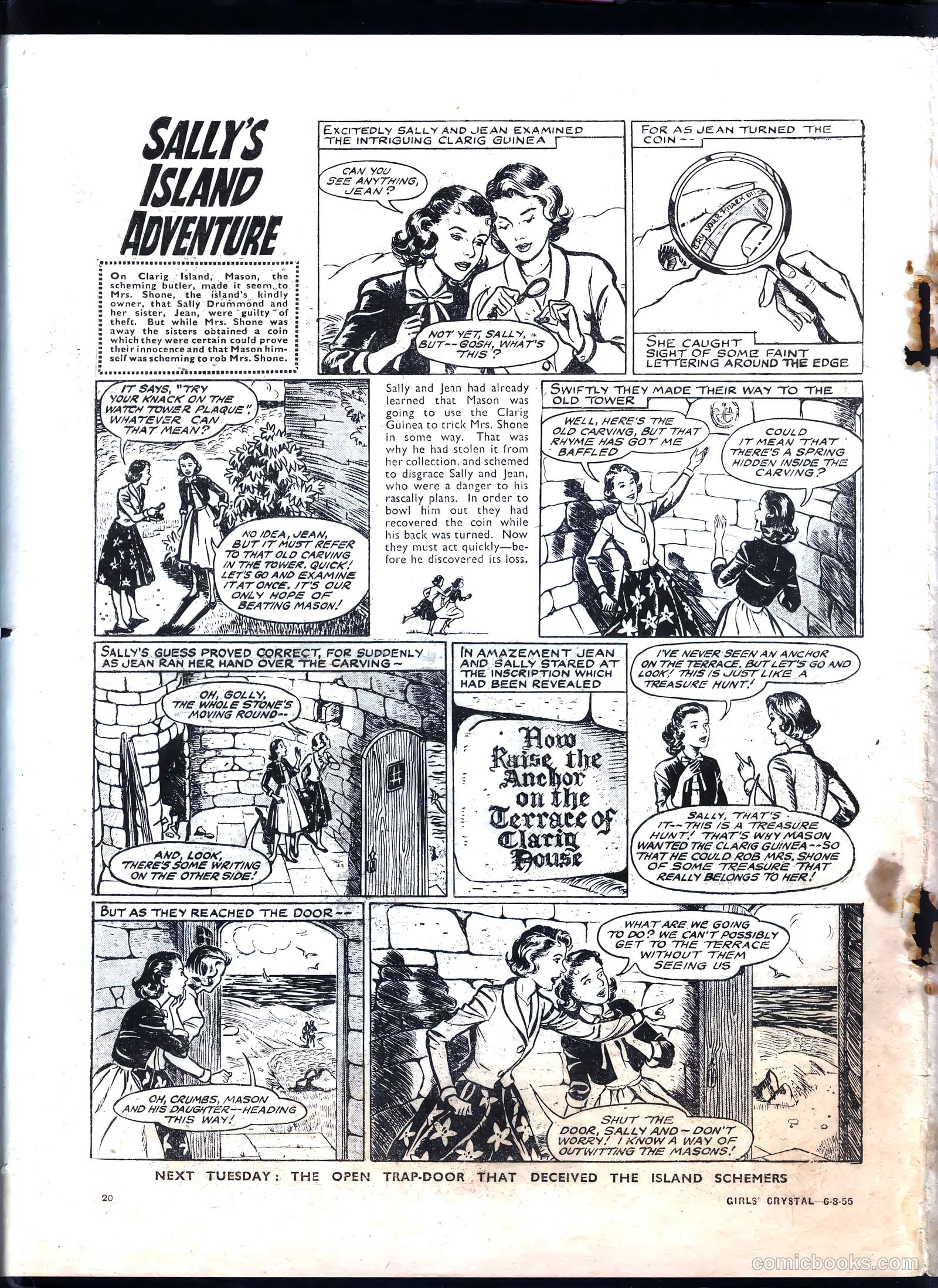 Girls' Crystal #1033 (1955) — page 20 of 20