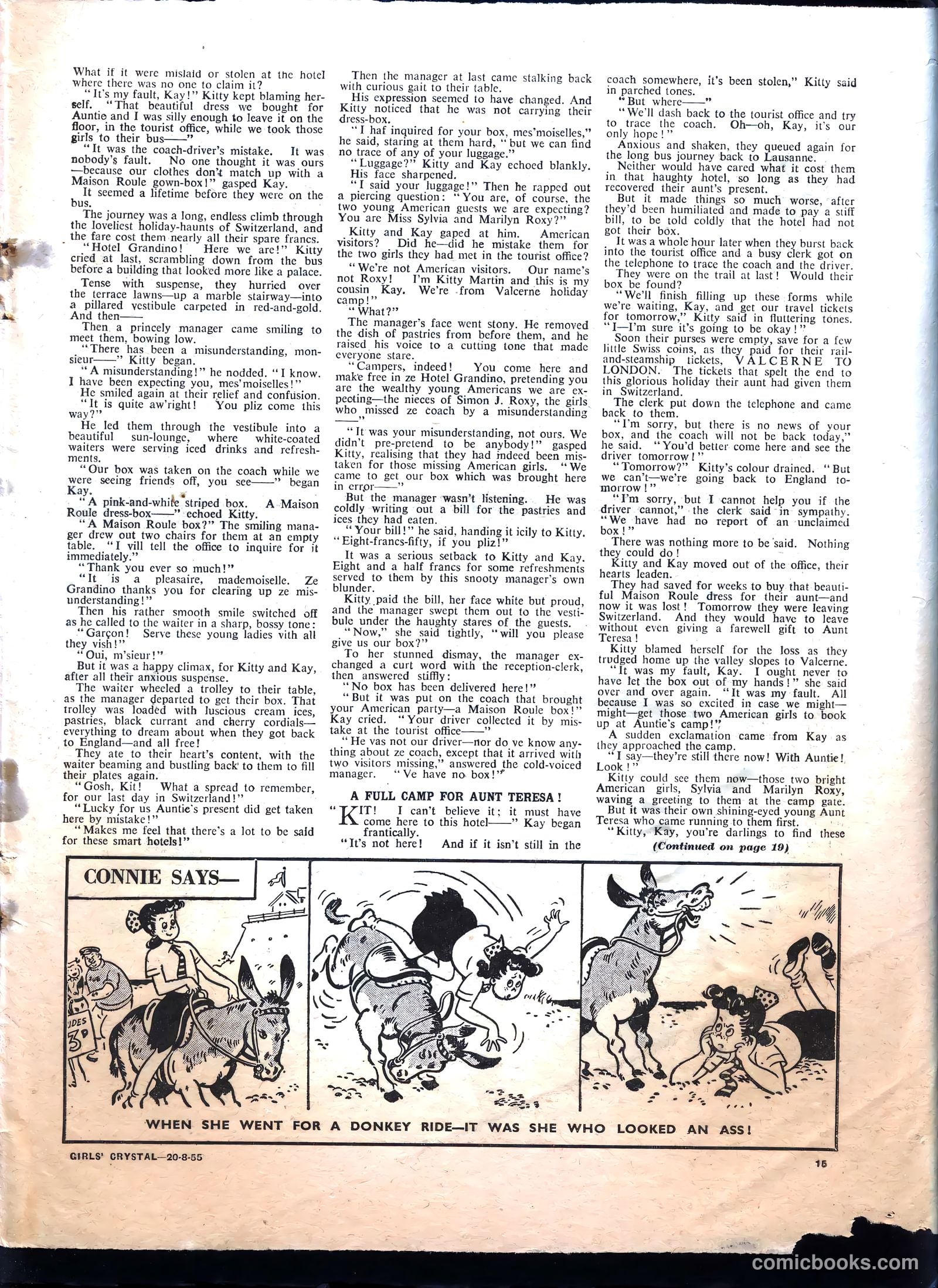 Girls' Crystal #1035 (1955) — page 15 of 20