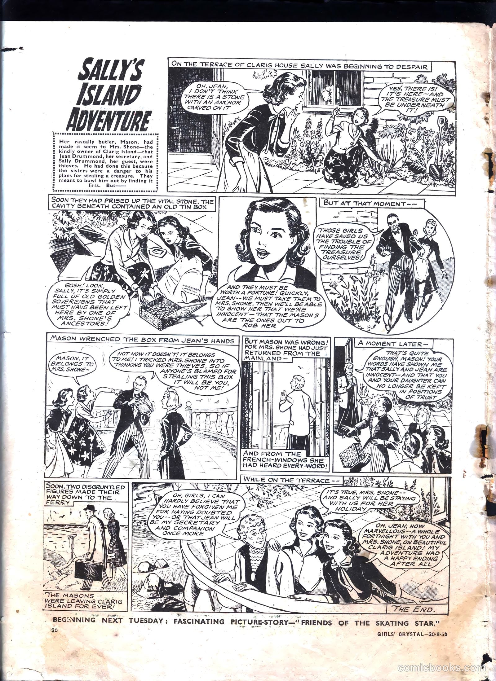Girls' Crystal #1035 (1955) — page 20 of 20