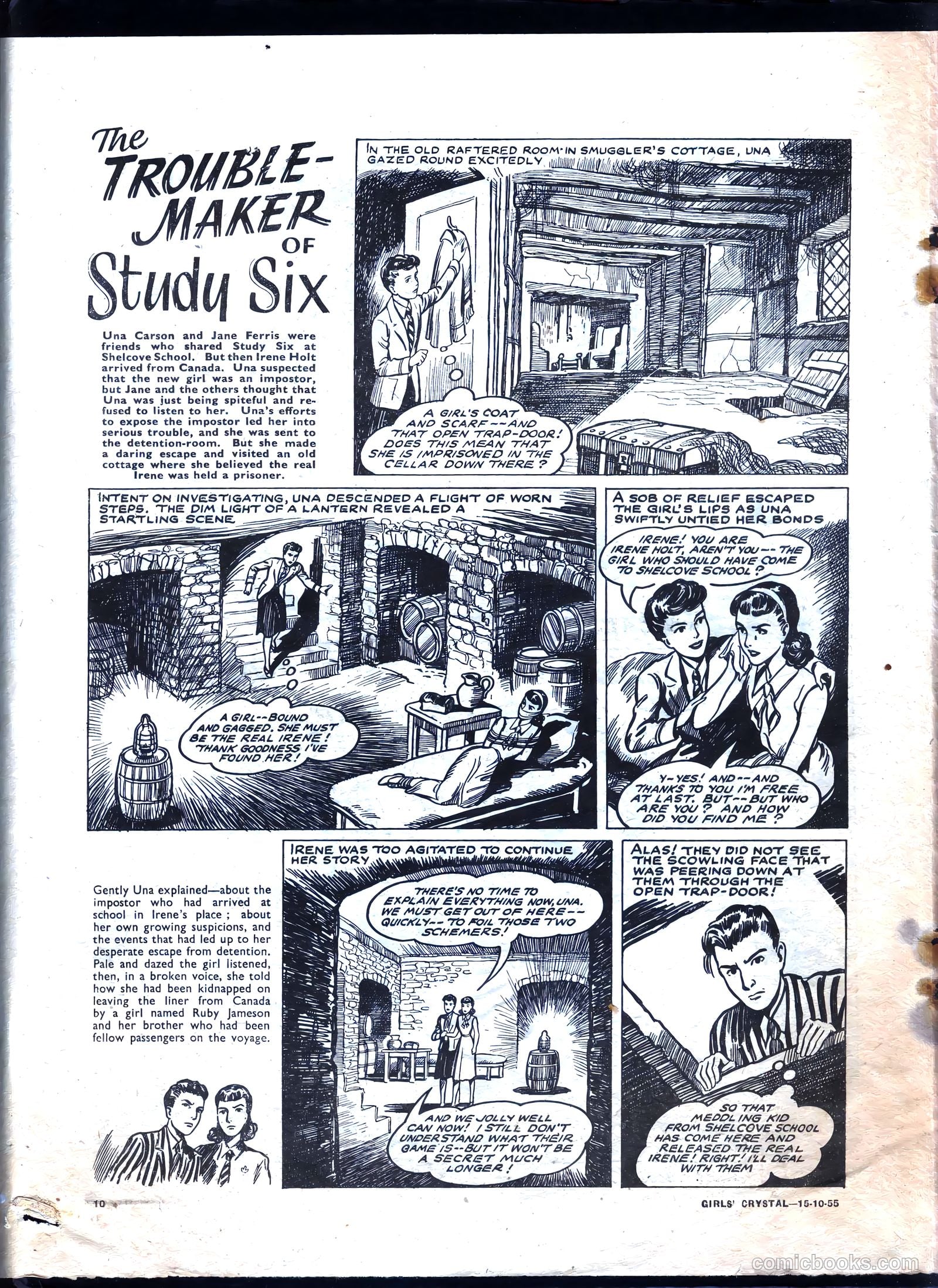Girls' Crystal #1043 (1955) — page 10 of 20