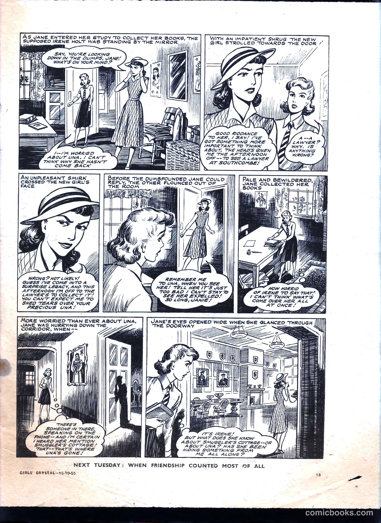 Girls' Crystal #1043 (1955) — page 13 of 20