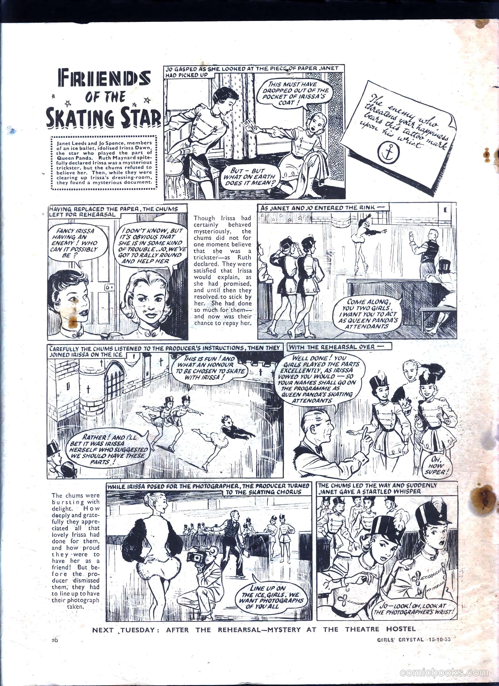 Girls' Crystal #1043 (1955) — page 20 of 20