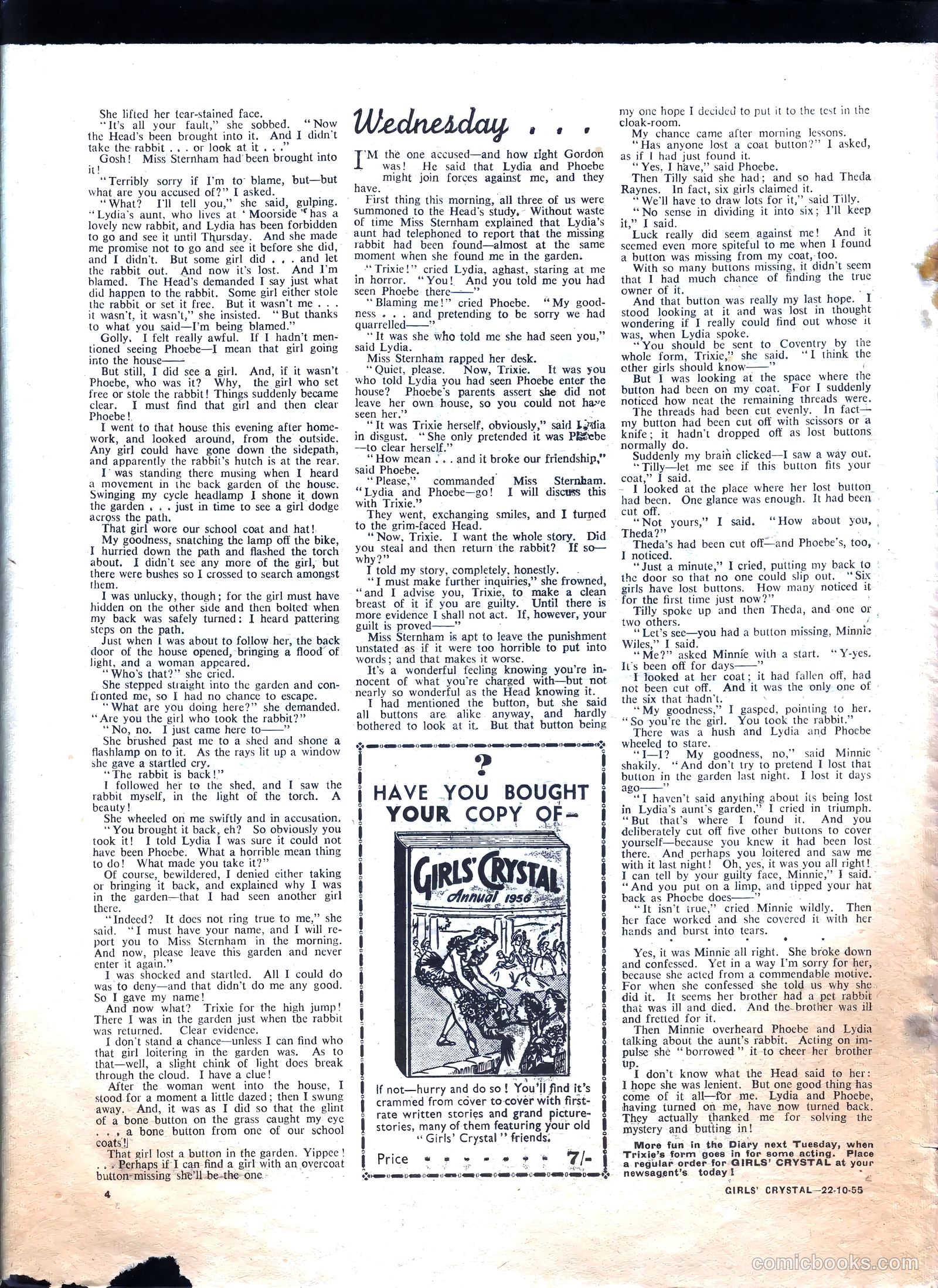 Girls' Crystal #1044 (1955) — page 4 of 20