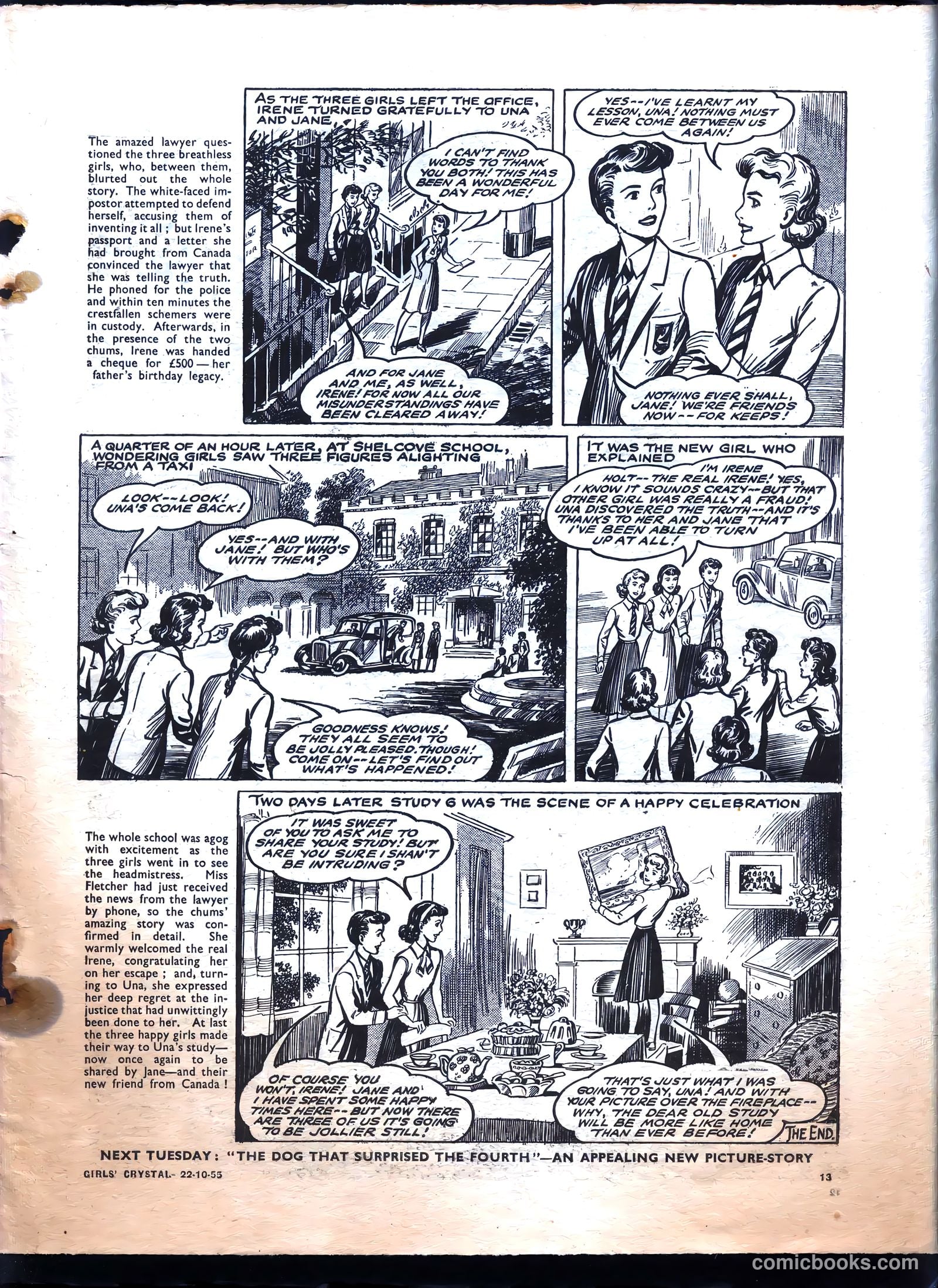 Girls' Crystal #1044 (1955) — page 13 of 20