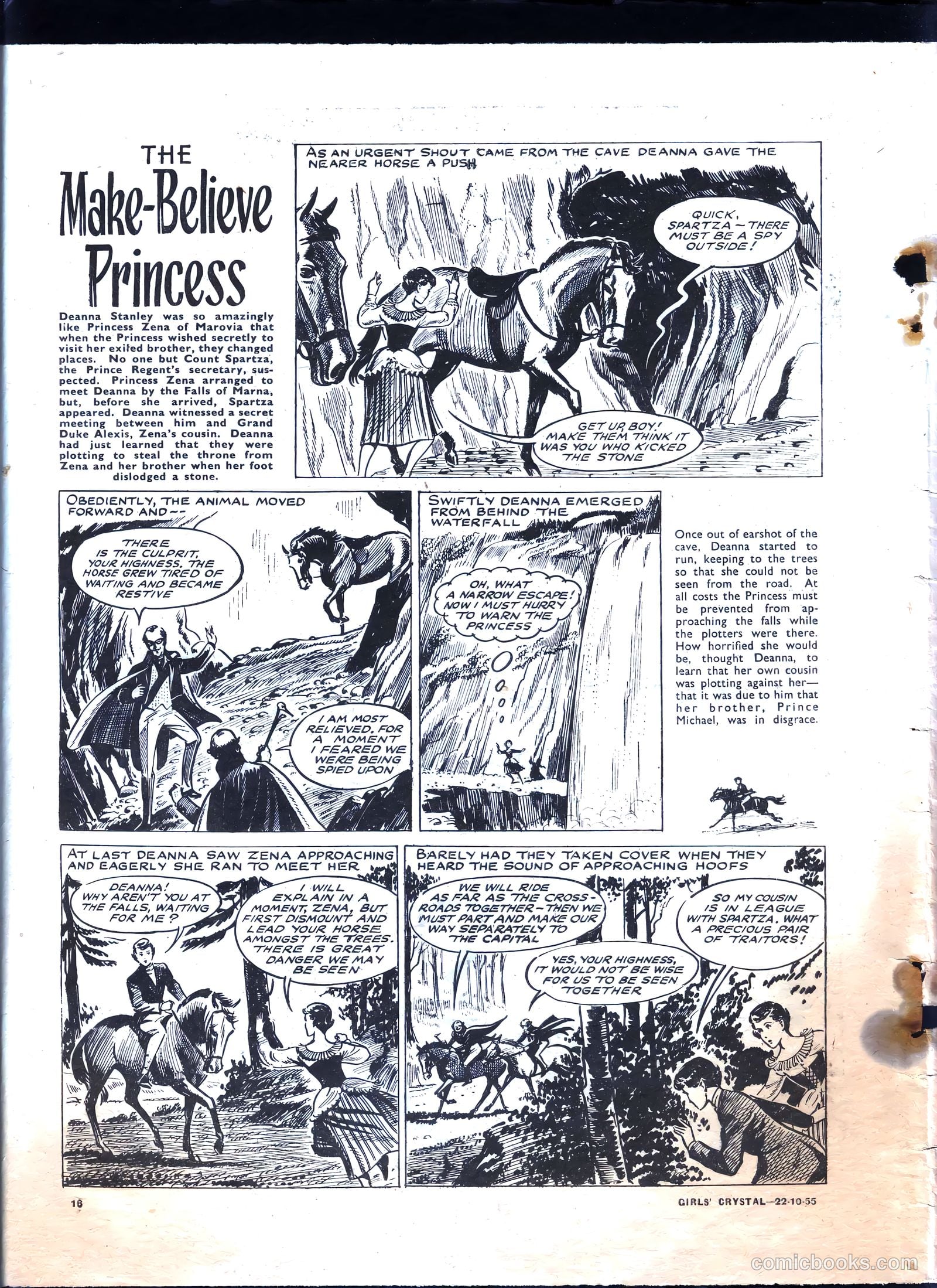 Girls' Crystal #1044 (1955) — page 16 of 20
