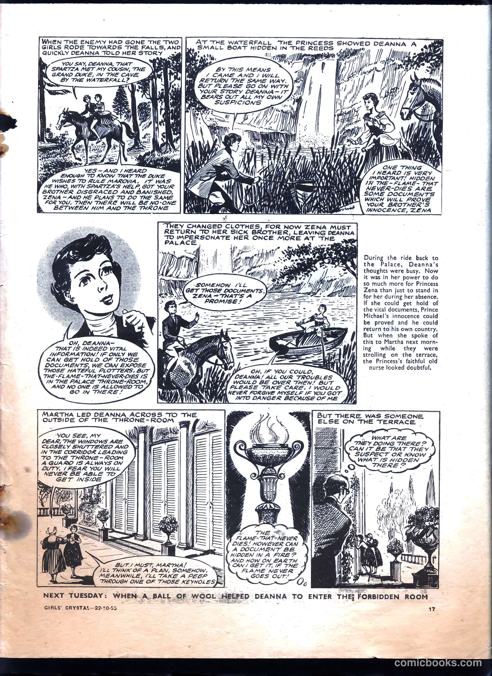 Girls' Crystal #1044 (1955) — page 17 of 20