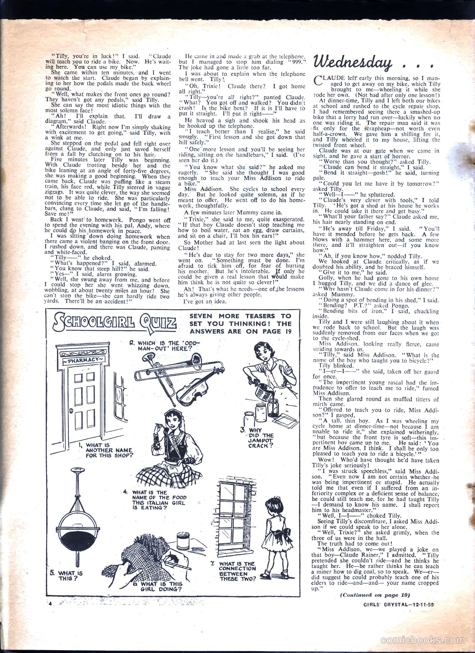 Girls' Crystal #1047 (1955) — page 4 of 20
