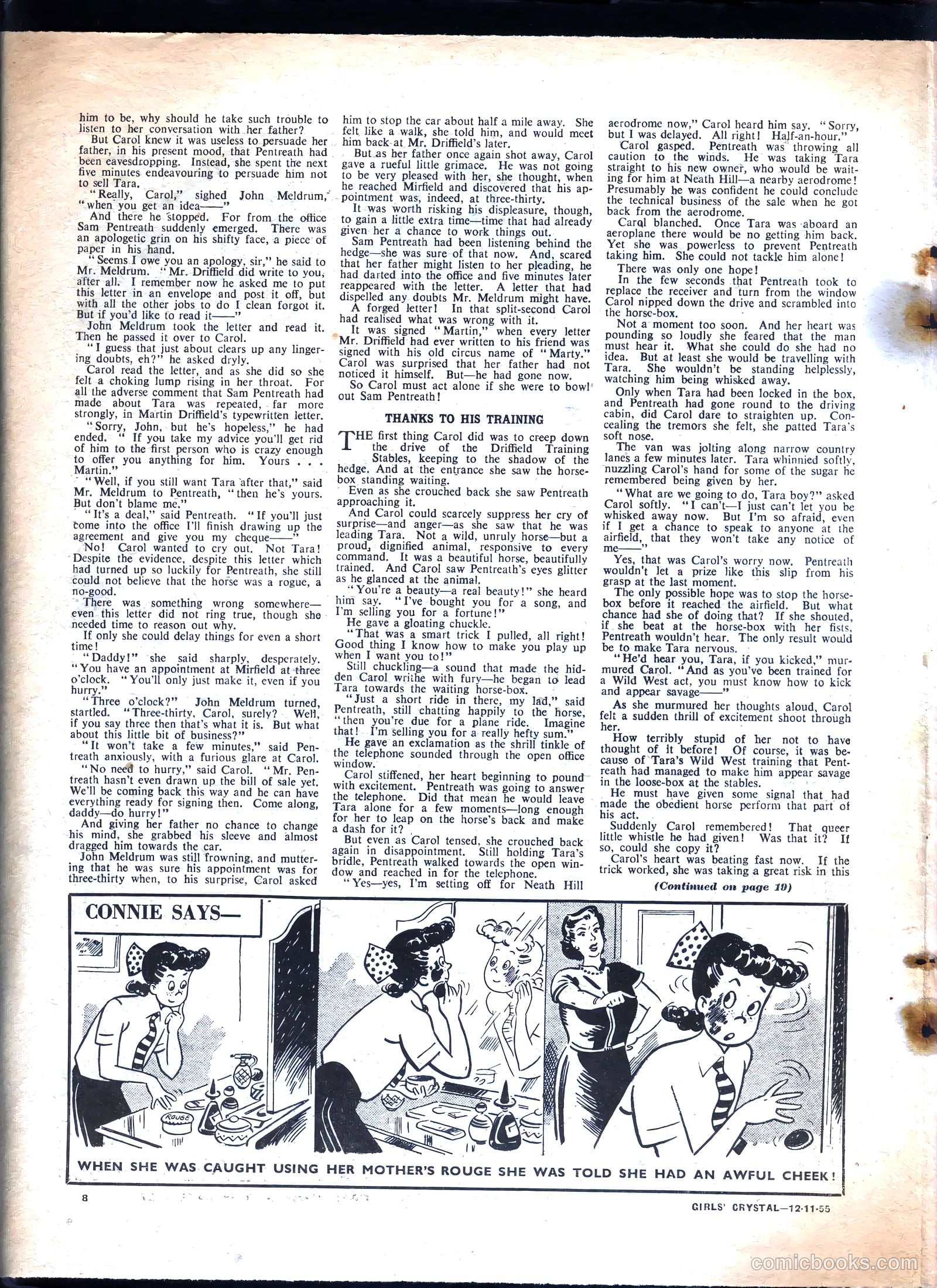 Girls' Crystal #1047 (1955) — page 8 of 20