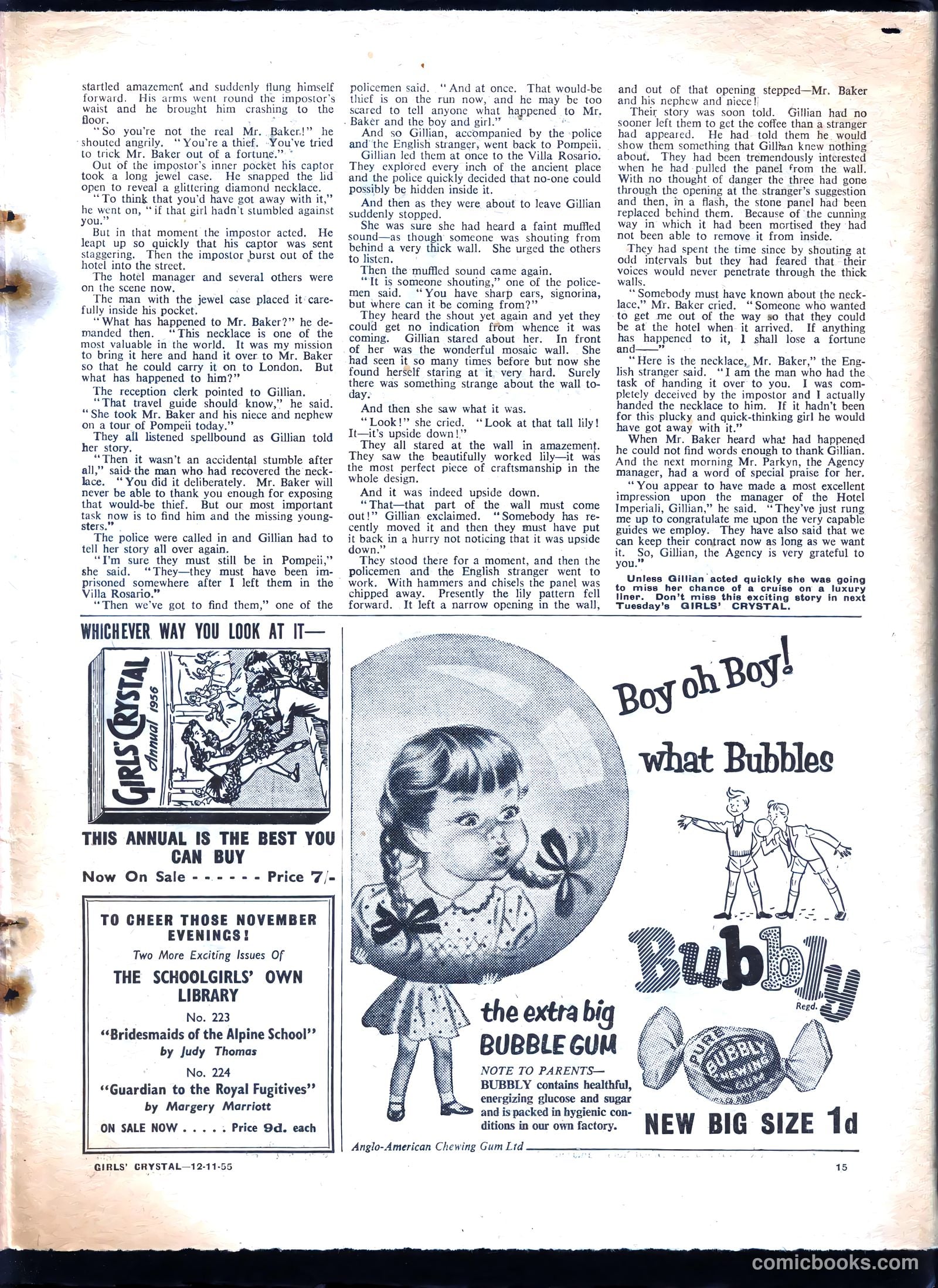 Girls' Crystal #1047 (1955) — page 15 of 20