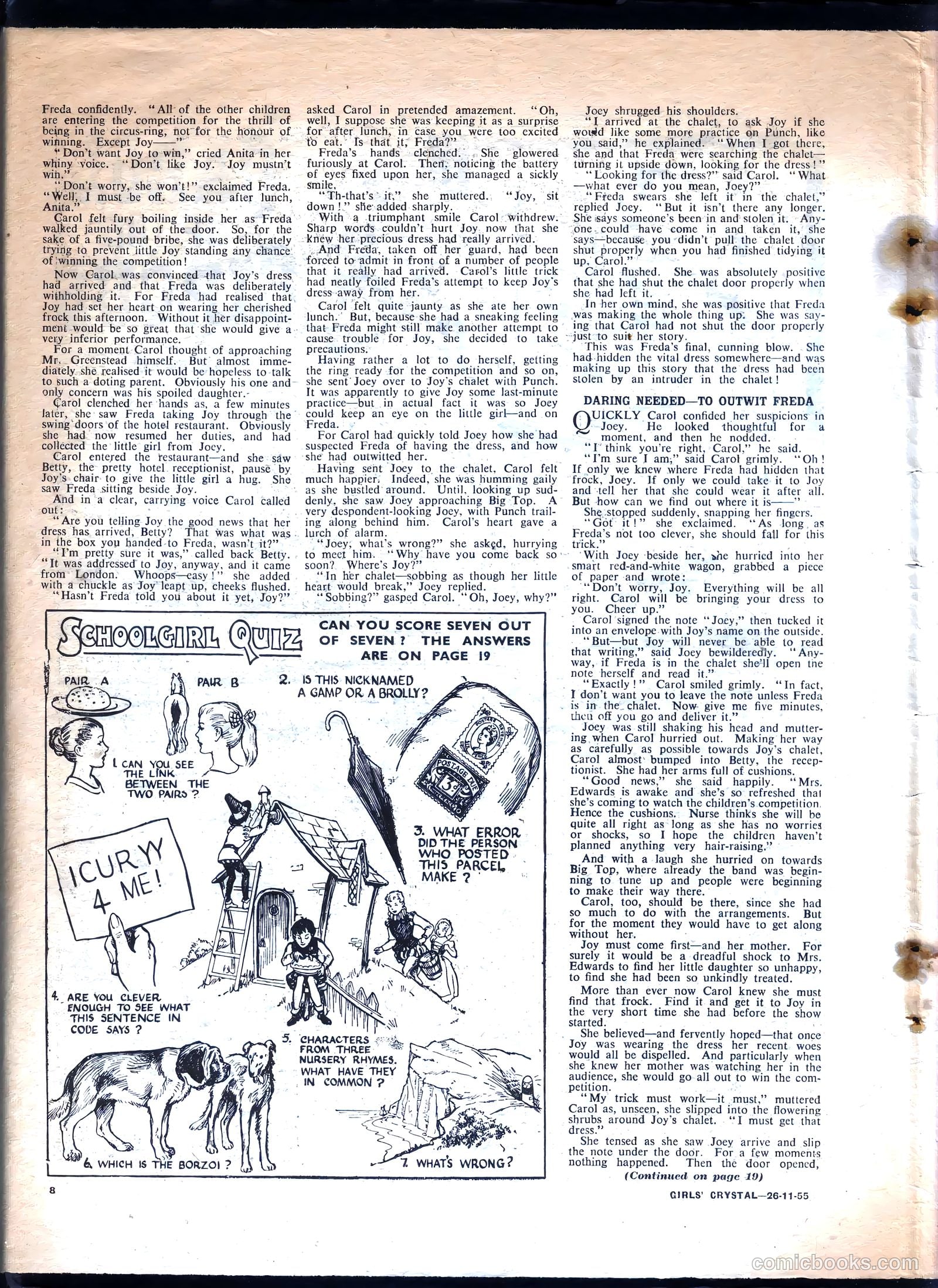 Girls' Crystal #1049 (1955) — page 8 of 20