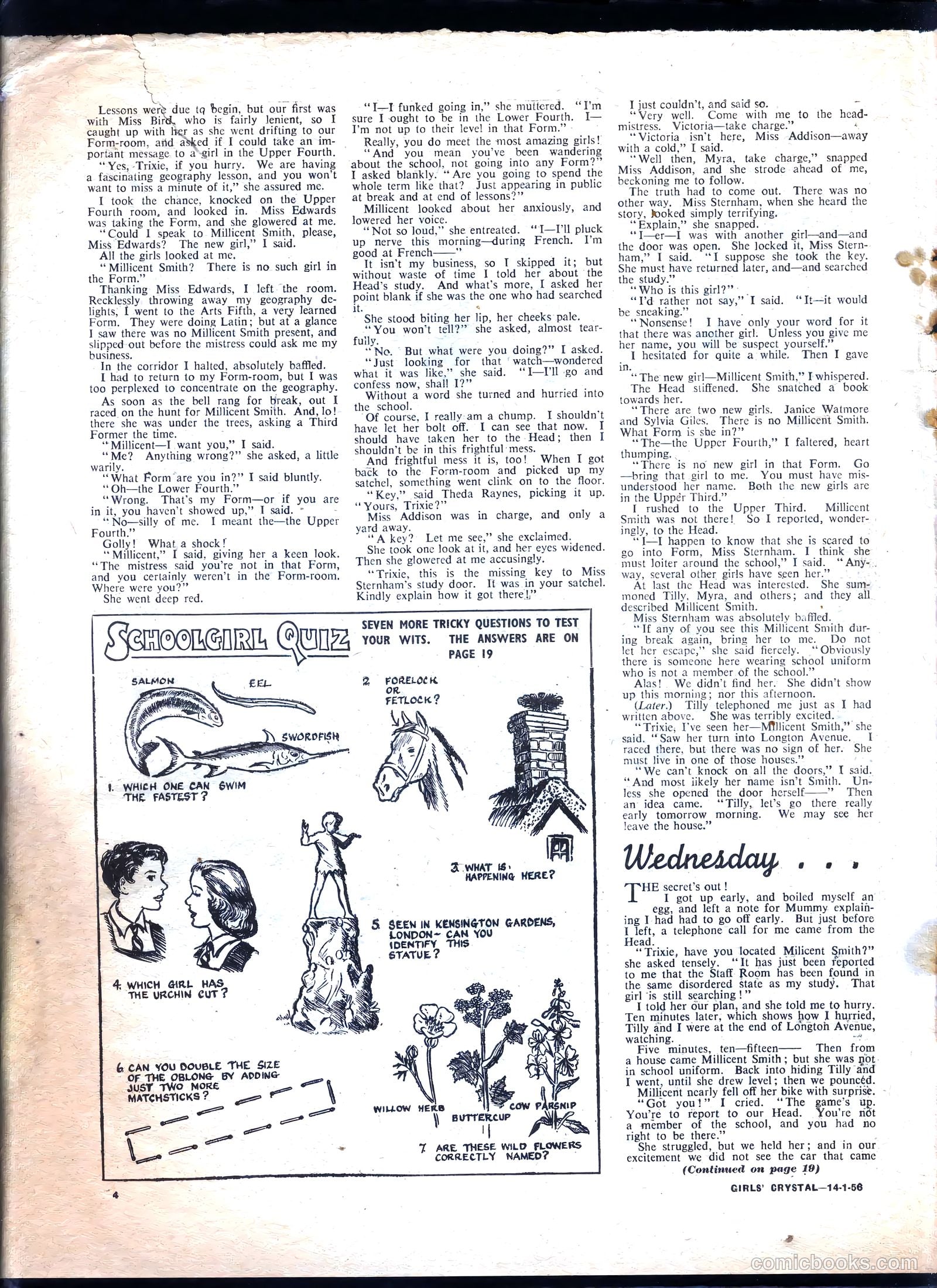 Girls' Crystal #1056 (1956) — page 4 of 20