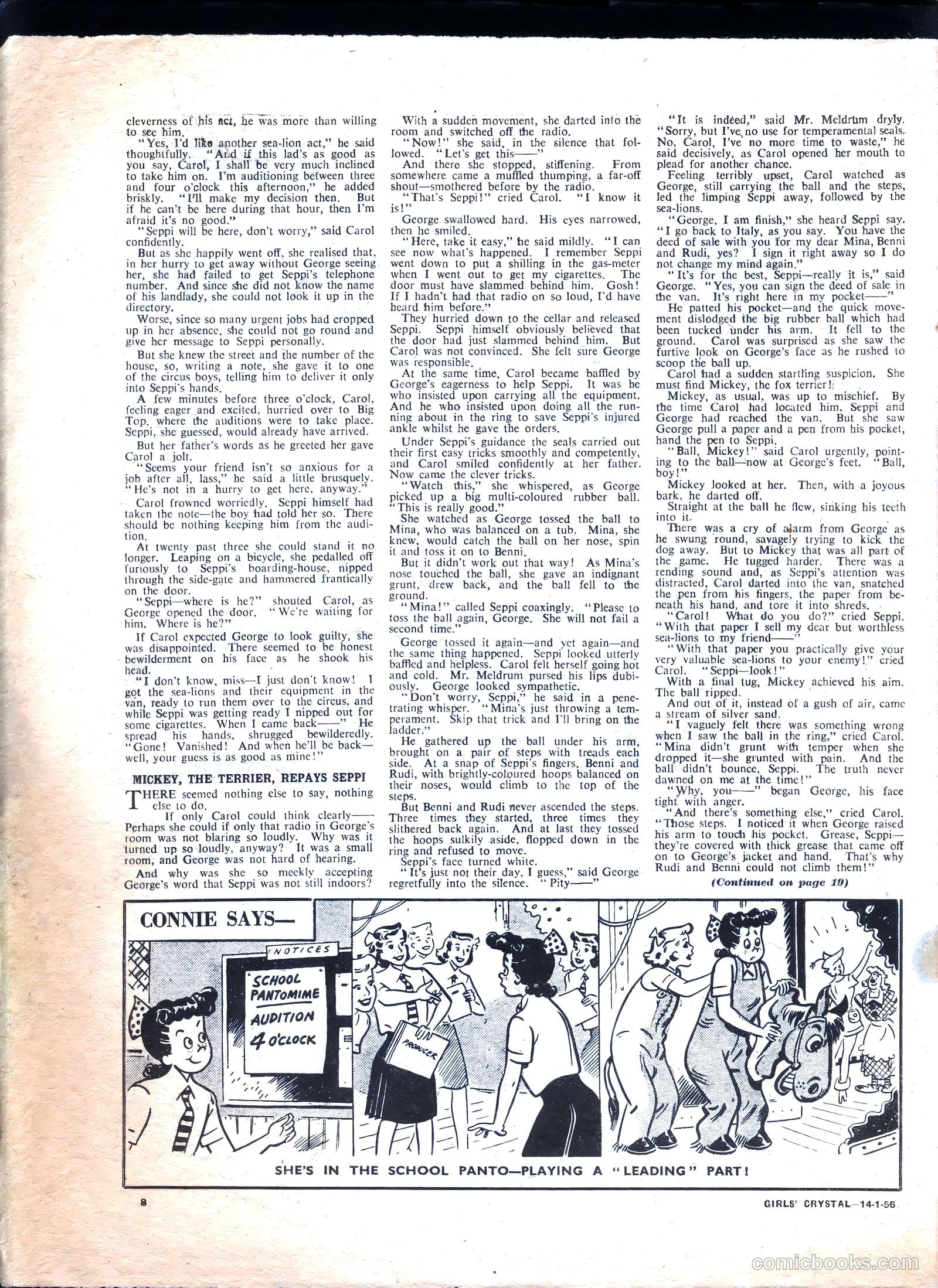 Girls' Crystal #1056 (1956) — page 8 of 20