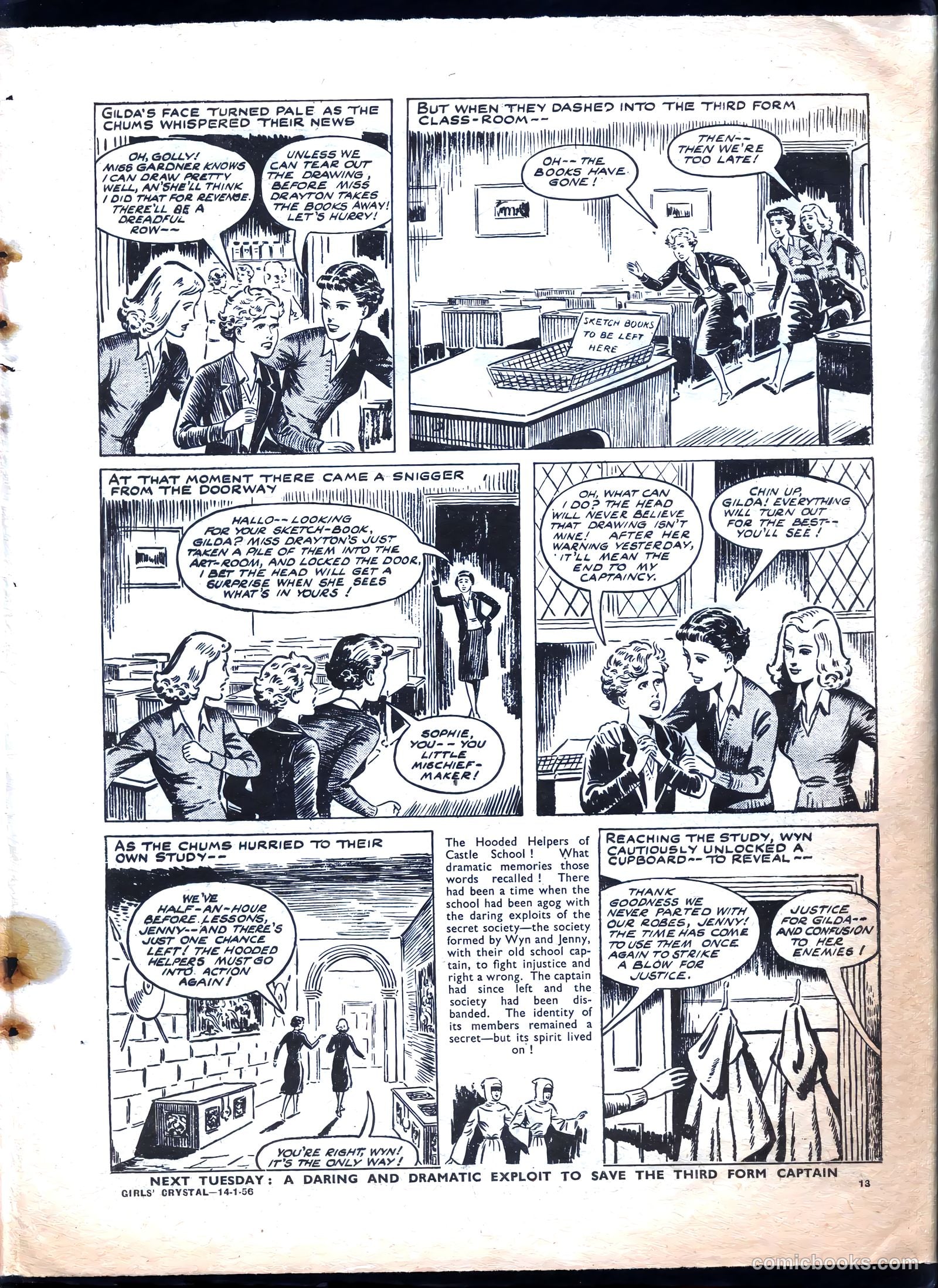 Girls' Crystal #1056 (1956) — page 13 of 20
