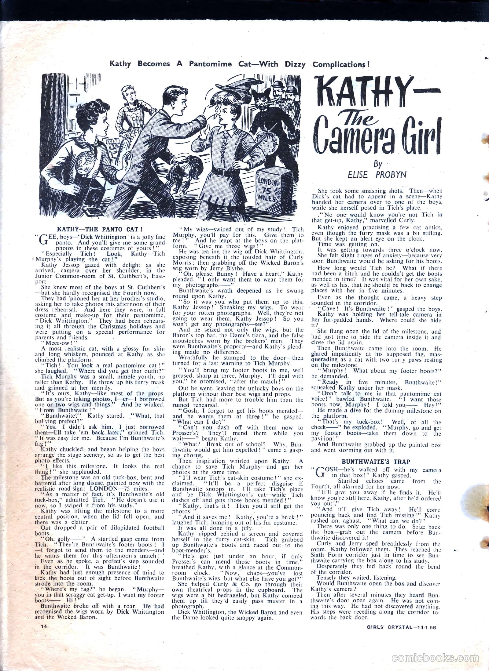 Girls' Crystal #1056 (1956) — page 14 of 20