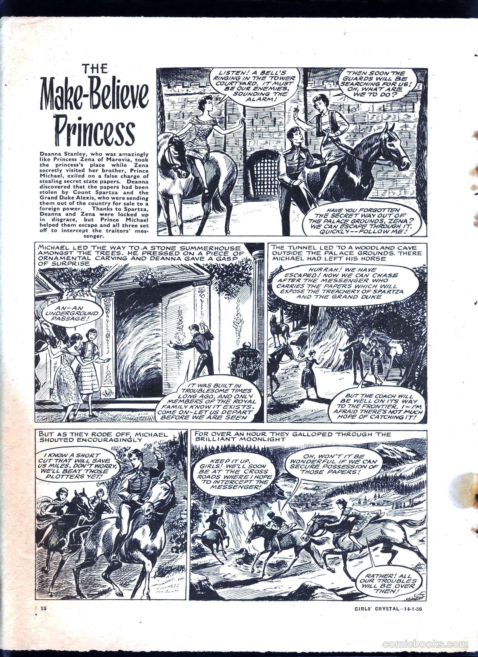 Girls' Crystal #1056 (1956) — page 16 of 20
