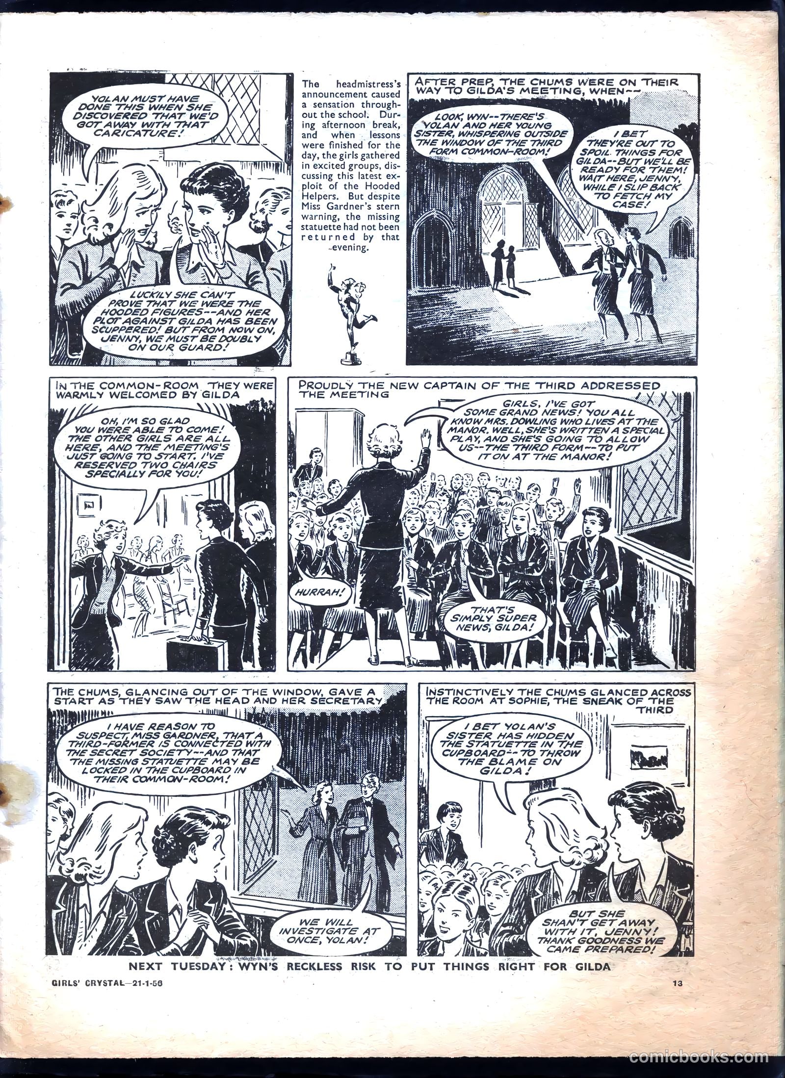 Girls' Crystal #1057 (1956) — page 13 of 20