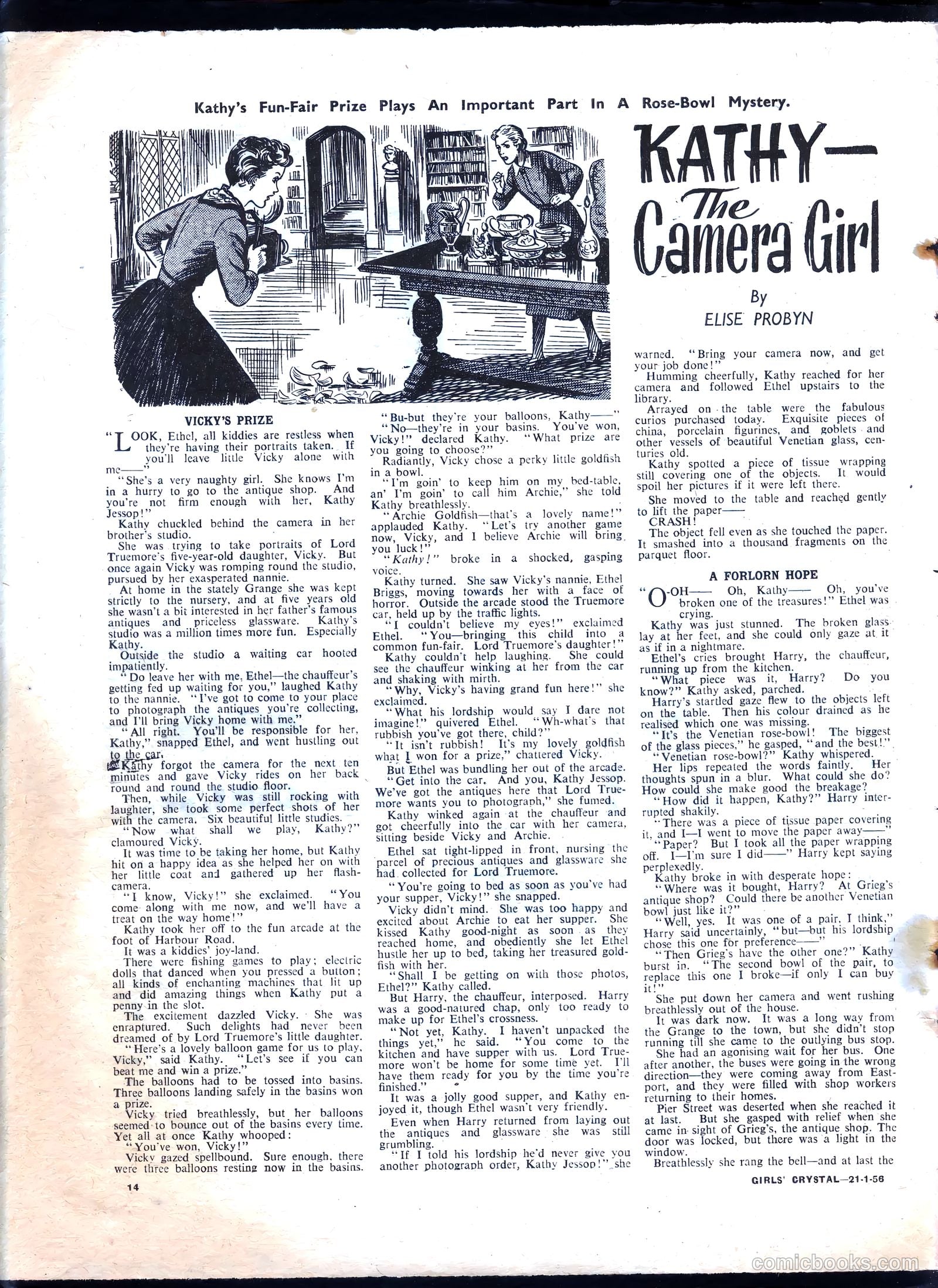 Girls' Crystal #1057 (1956) — page 14 of 20