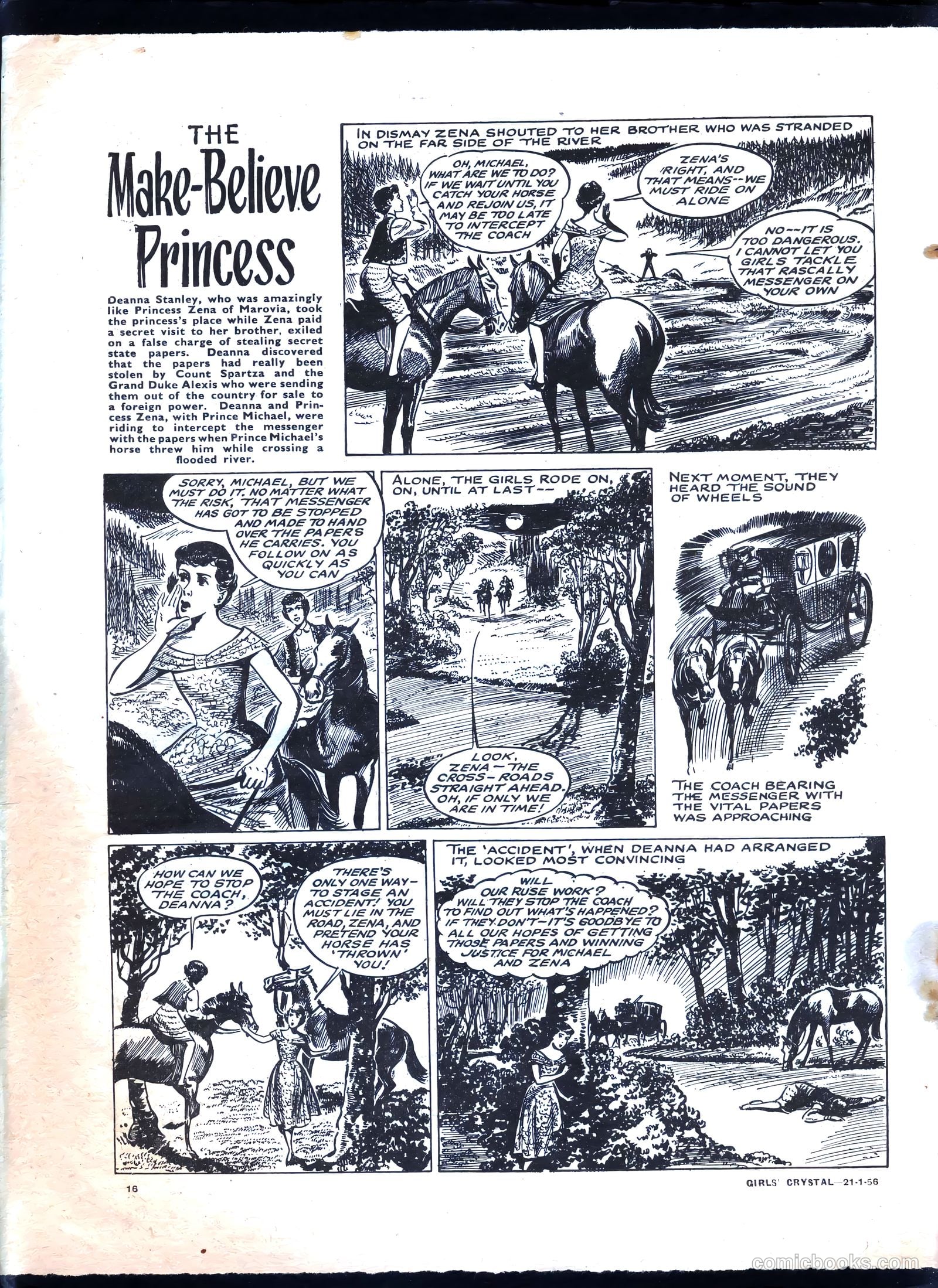 Girls' Crystal #1057 (1956) — page 16 of 20