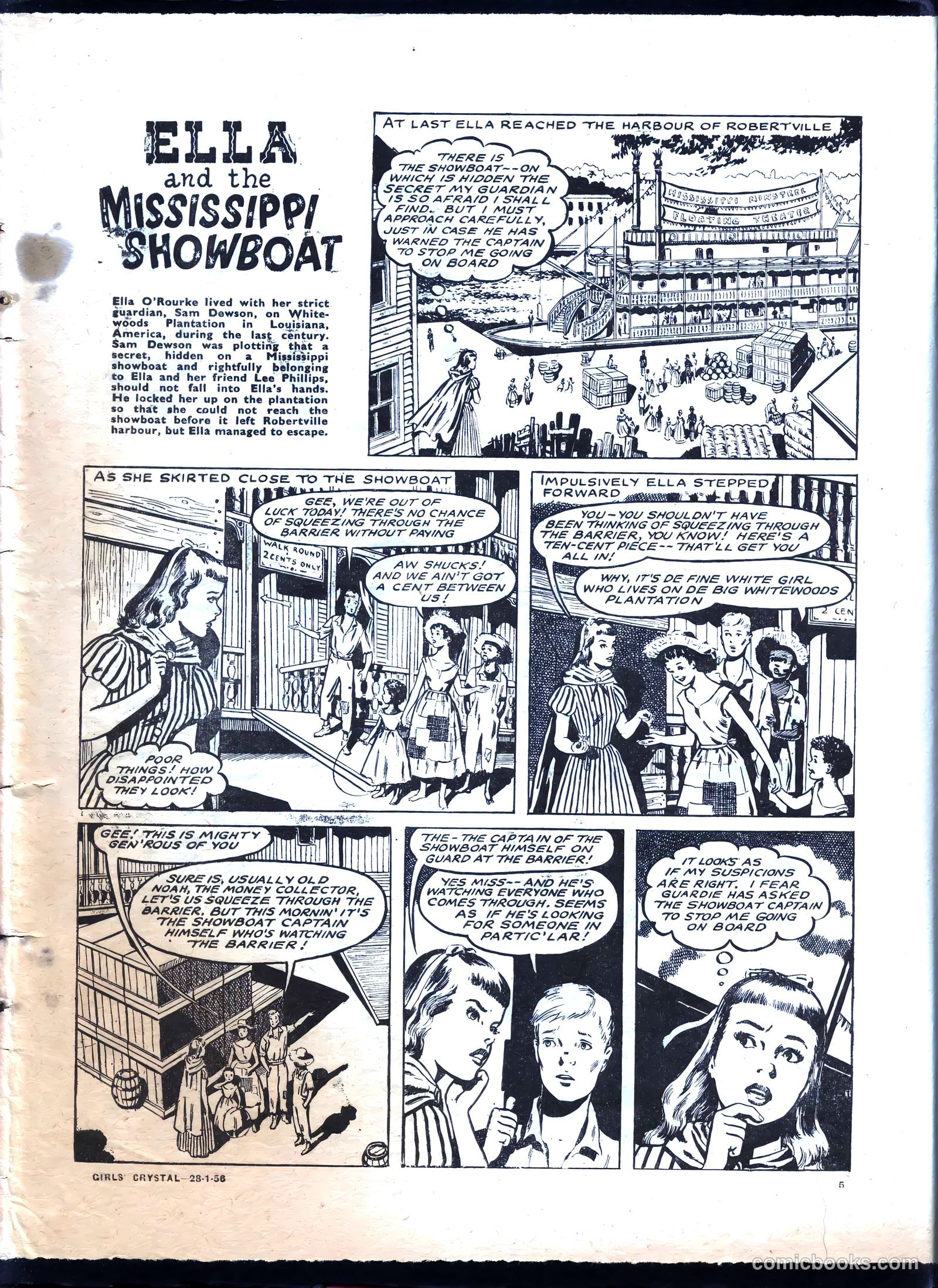 Girls' Crystal #1058 (1956) — page 5 of 20