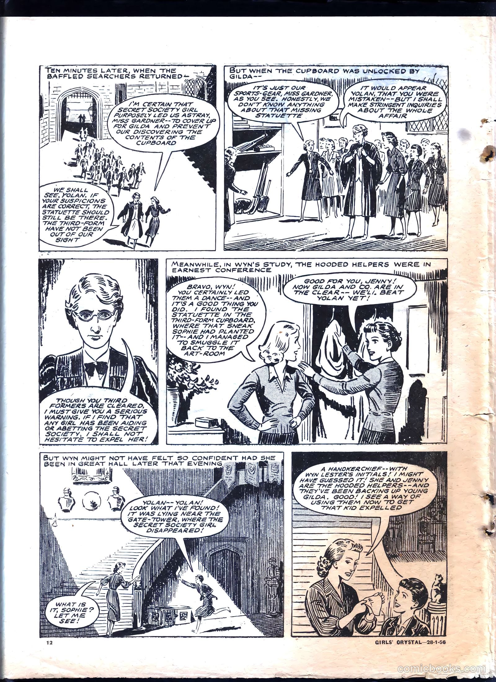Girls' Crystal #1058 (1956) — page 12 of 20