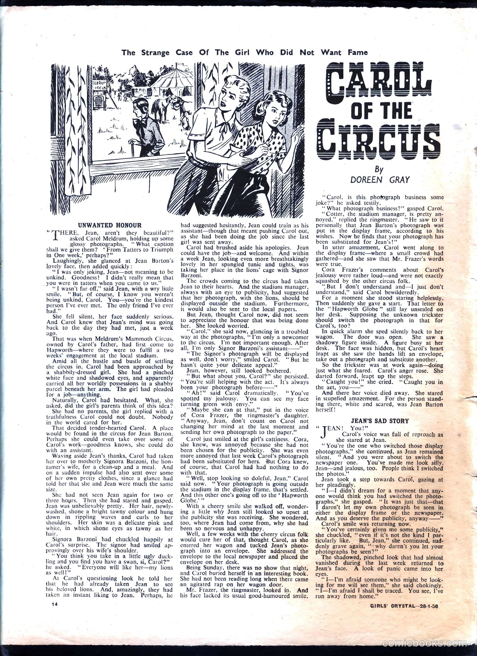 Girls' Crystal #1058 (1956) — page 14 of 20