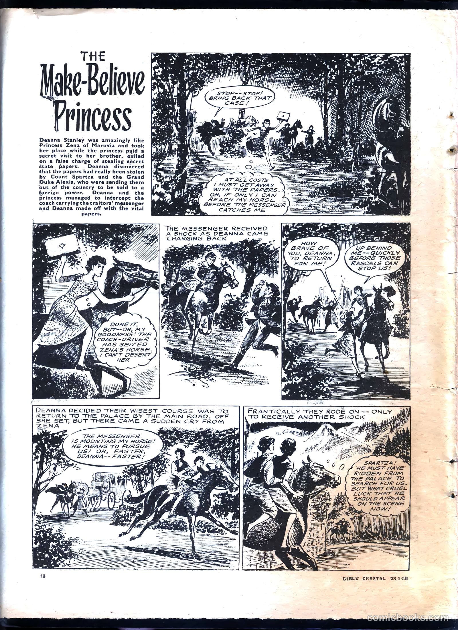 Girls' Crystal #1058 (1956) — page 16 of 20