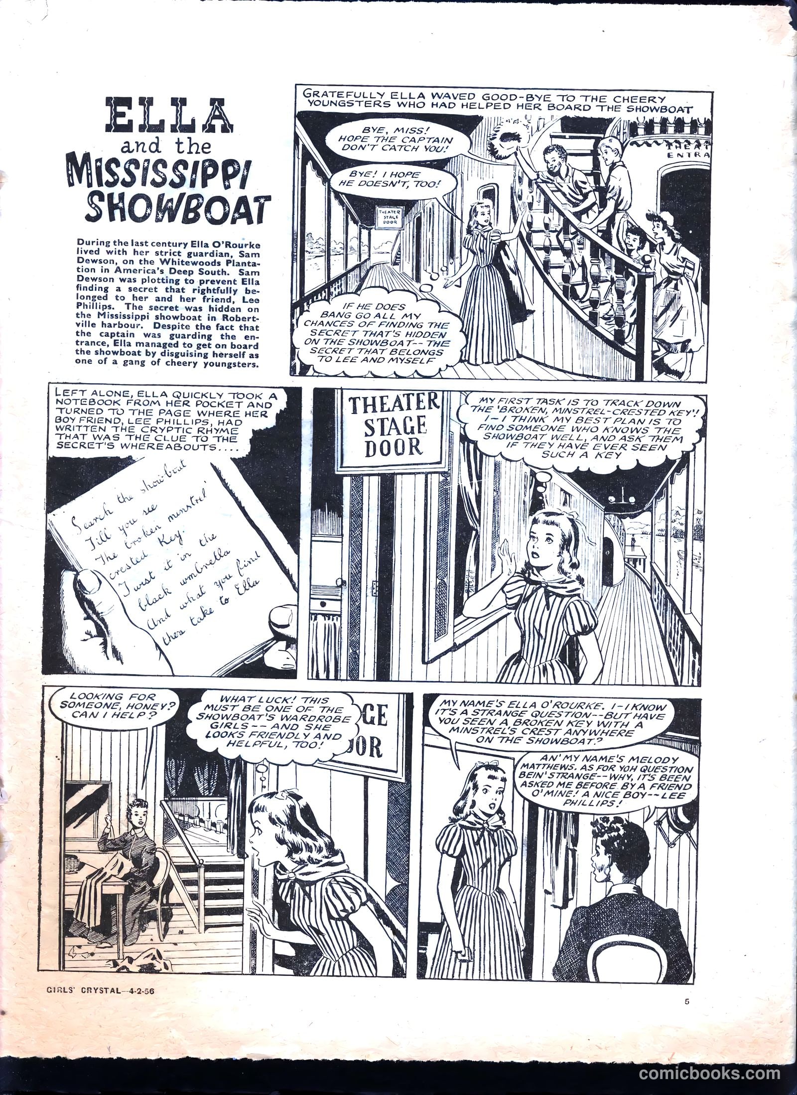 Girls' Crystal #1059 (1956) — page 5 of 20