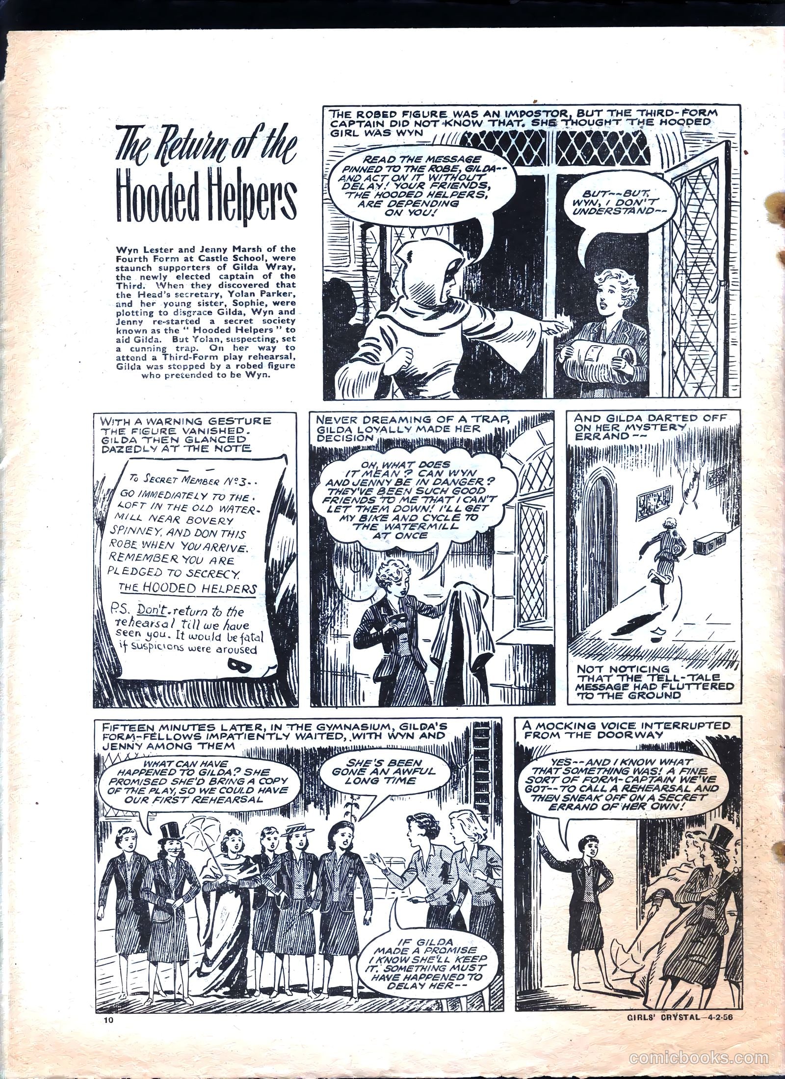Girls' Crystal #1059 (1956) — page 10 of 20