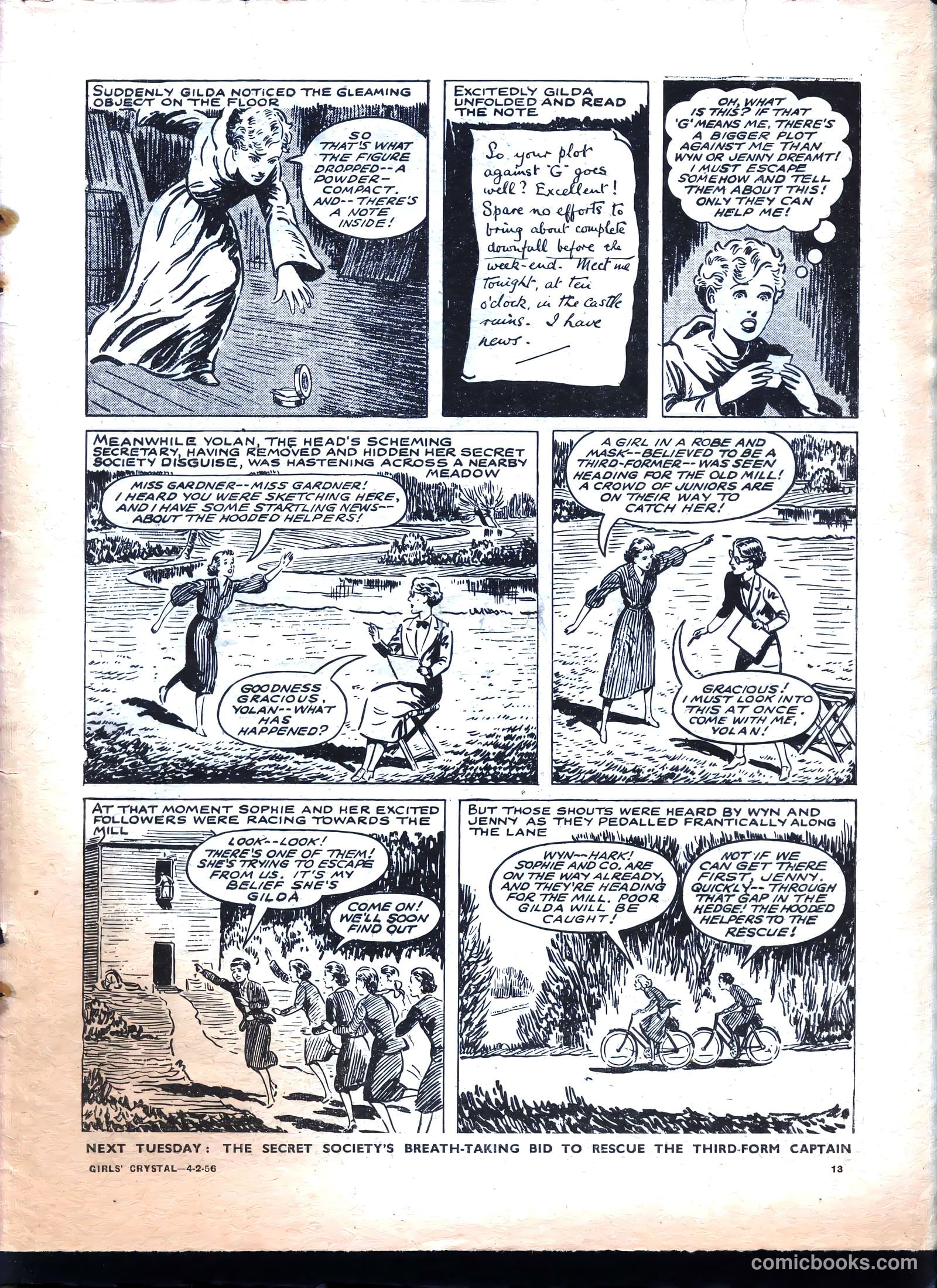 Girls' Crystal #1059 (1956) — page 13 of 20