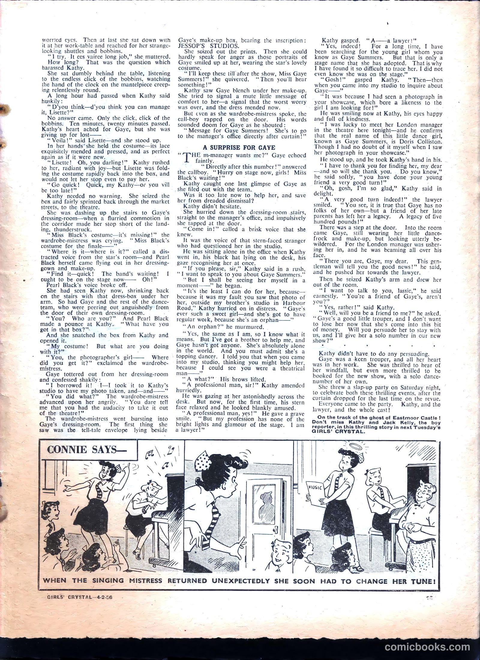 Girls' Crystal #1059 (1956) — page 15 of 20